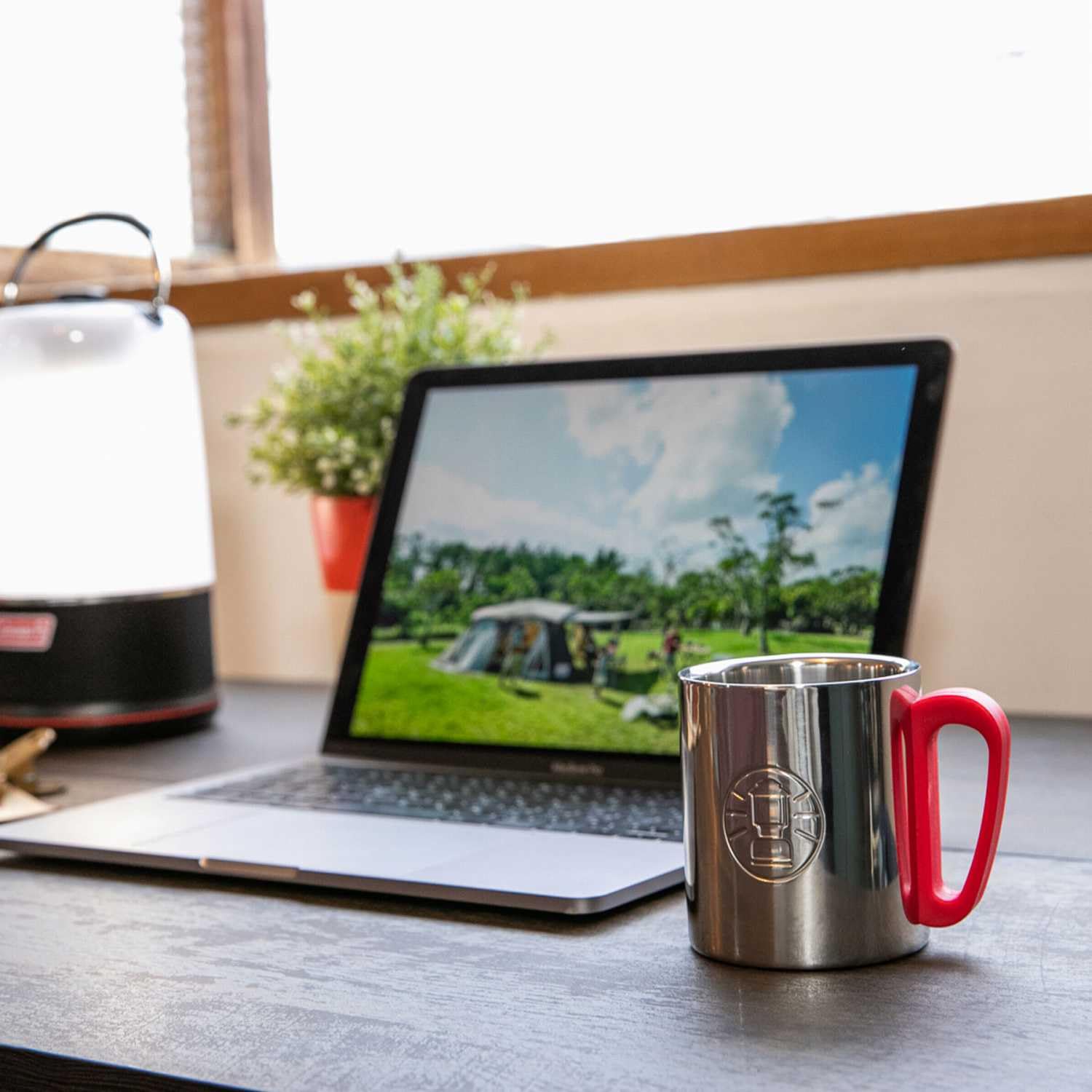 Coleman Double Wall Stainless Steel Insulated Travel Mug - 300cc (10 oz) Red - Keeps Drinks Hot or Cold for Hours - Perfect for Camping, Hiking & Outdoor Adventures