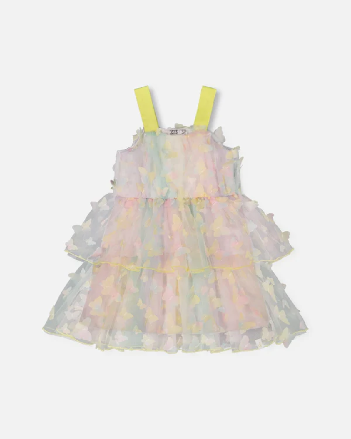 Two by Two Tiered Butterfly Mesh Dress - Elegant Flowy Summer Dress for Women, Perfect for Weddings, Parties & Special Occasions