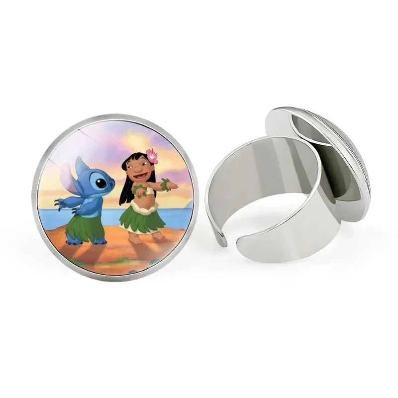 Disney Cartoon Character Rings for Kids - Fun & Colorful Jewelry for Birthday Gifts, Party Favors & Dress-Up Play