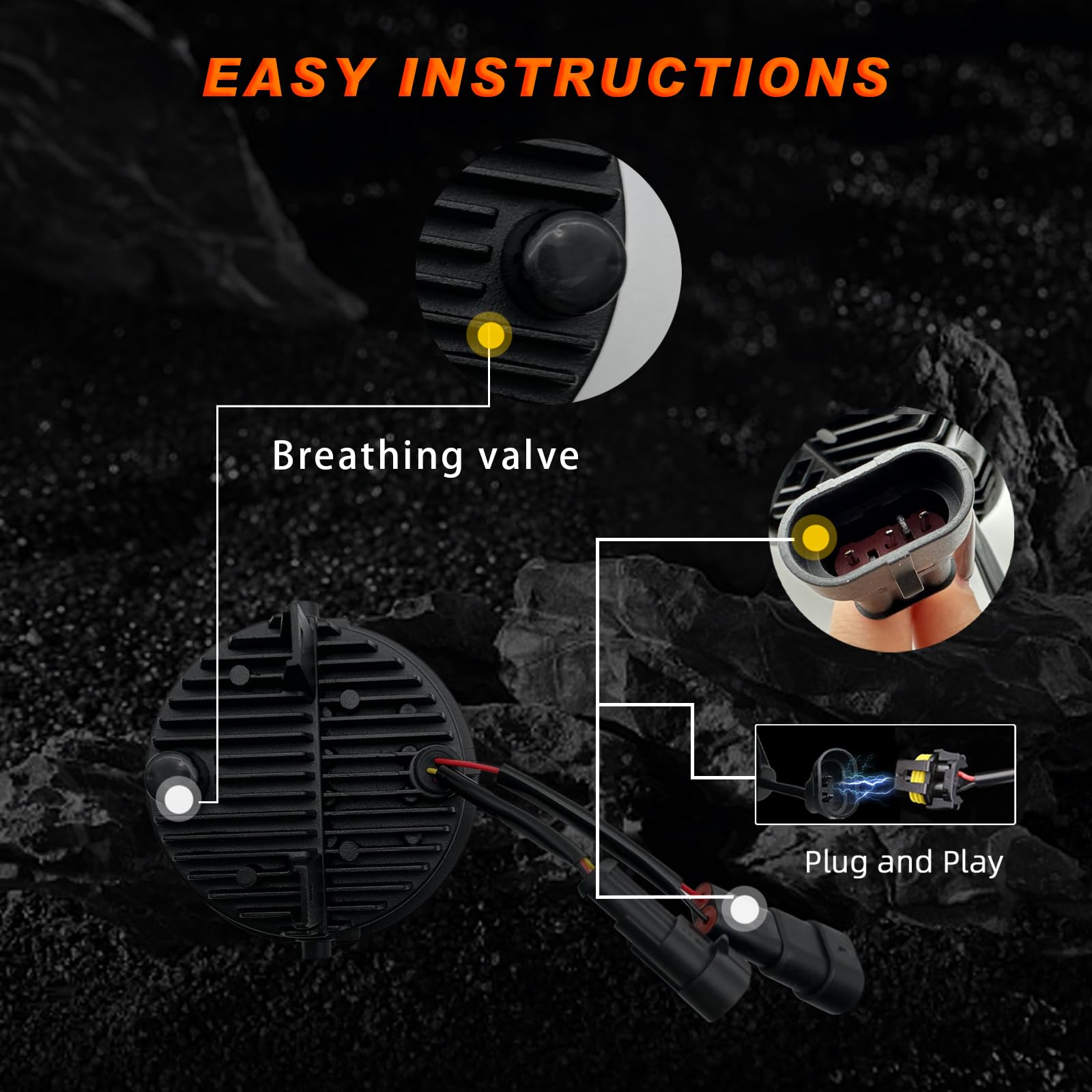 LED Fog Lights for 2006-2014 Ford F-150 Truck - DRL & Turn Signal Lights - Waterproof Off-Road Driving Lights for Night & Foggy Conditions