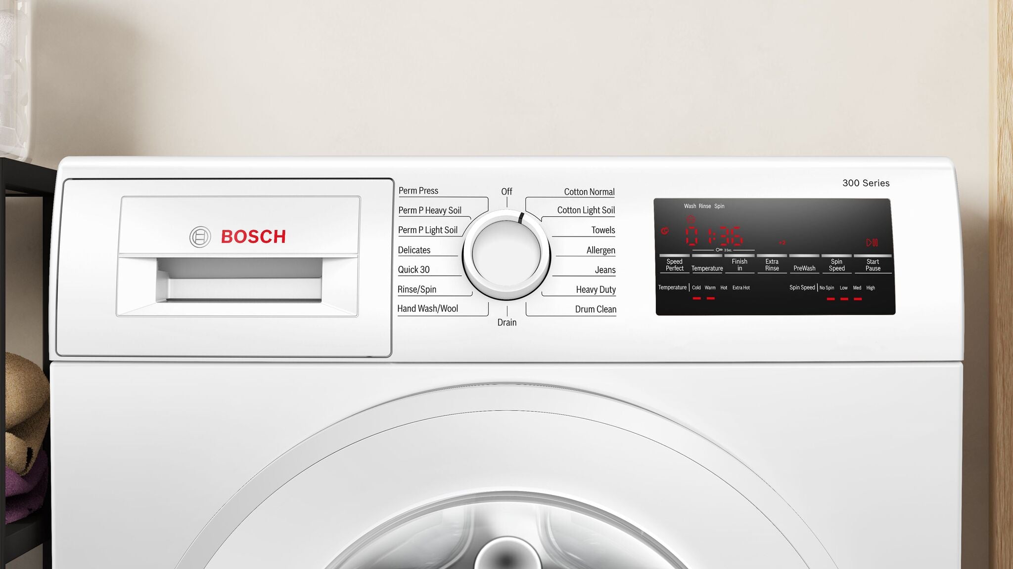 Bosch 300 Series 2.2 Cu.Ft. White Compact Front Load Washer (WGA14400UC) - Perfect for Small Laundry Rooms and Apartments