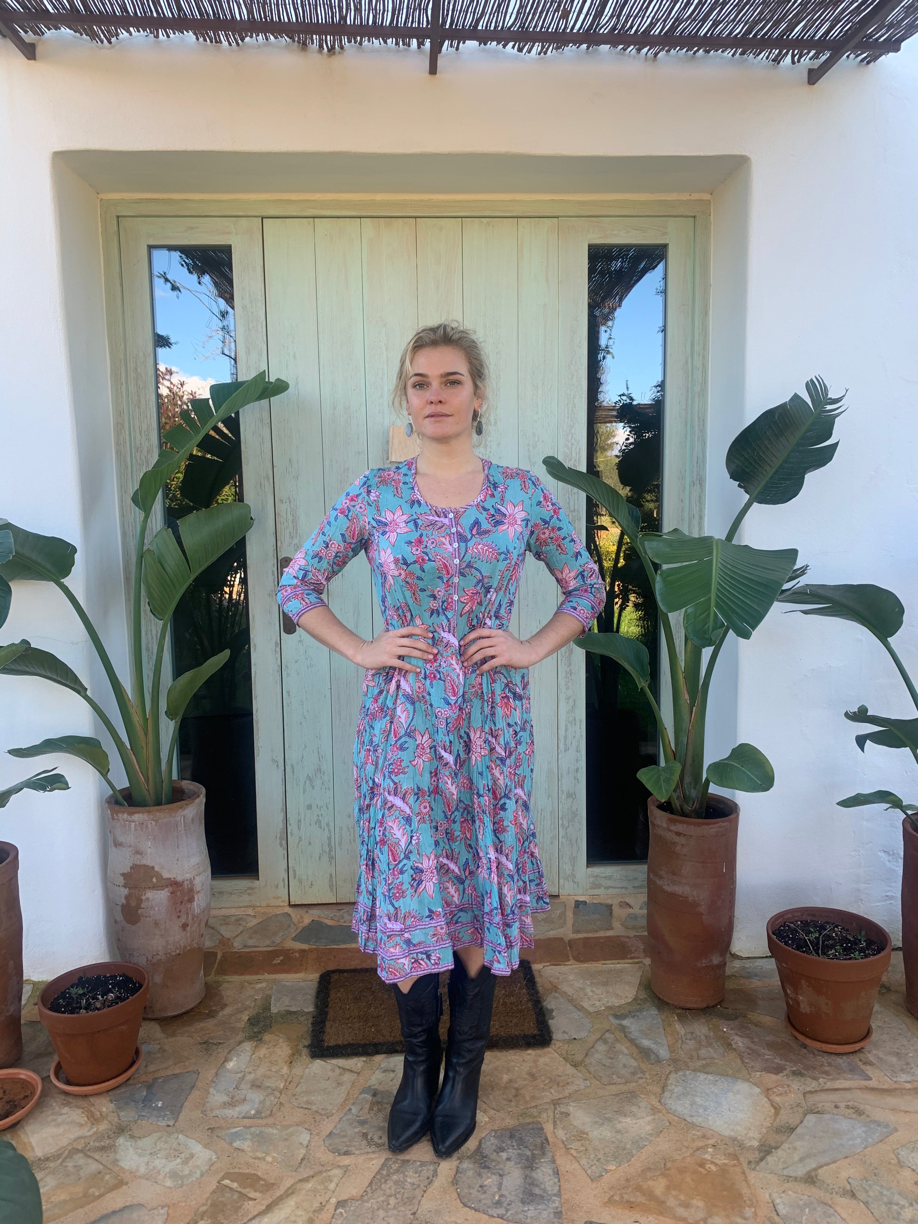 Dulce Dress - Elegant Floral Summer Dress for Women | Perfect for Weddings, Parties & Casual Outings