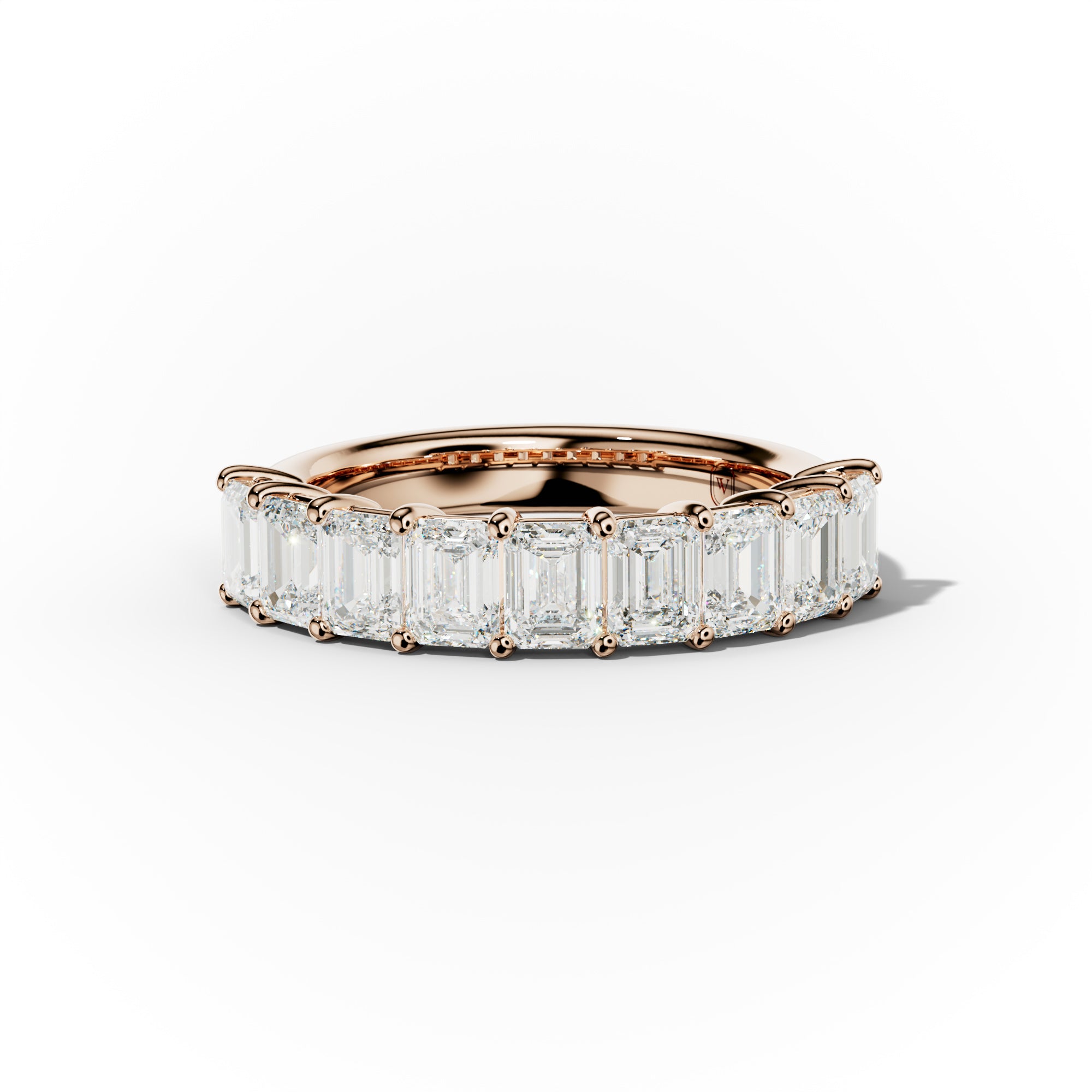 2.0 Carat Emerald Cut Diamond Anniversary Band for Women - Elegant Wedding & Engagement Ring - Perfect for Anniversaries, Proposals & Special Occasions