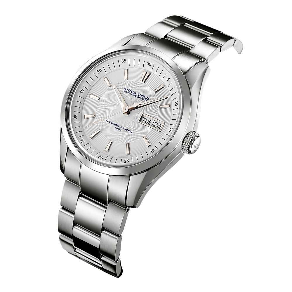 Aries Gold Infinum President G 9004 S W - Luxury Men's Watch for Business & Formal Occasions