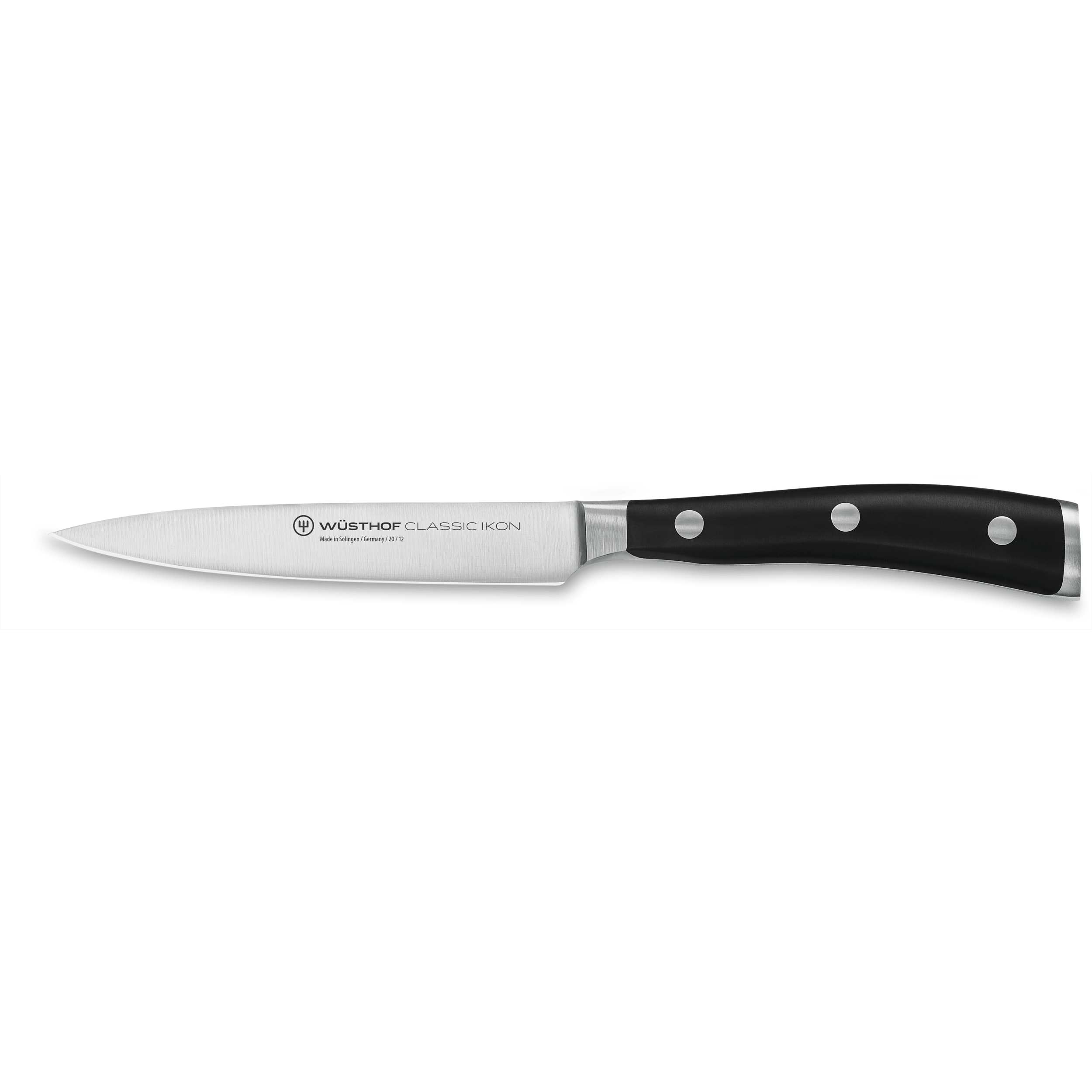 Wusthof Classic Ikon Utility Knife 4.5 Inch - Premium German Stainless Steel Kitchen Knife for Slicing, Chopping & Food Prep - Perfect for Home Cooks & Professional Chefs