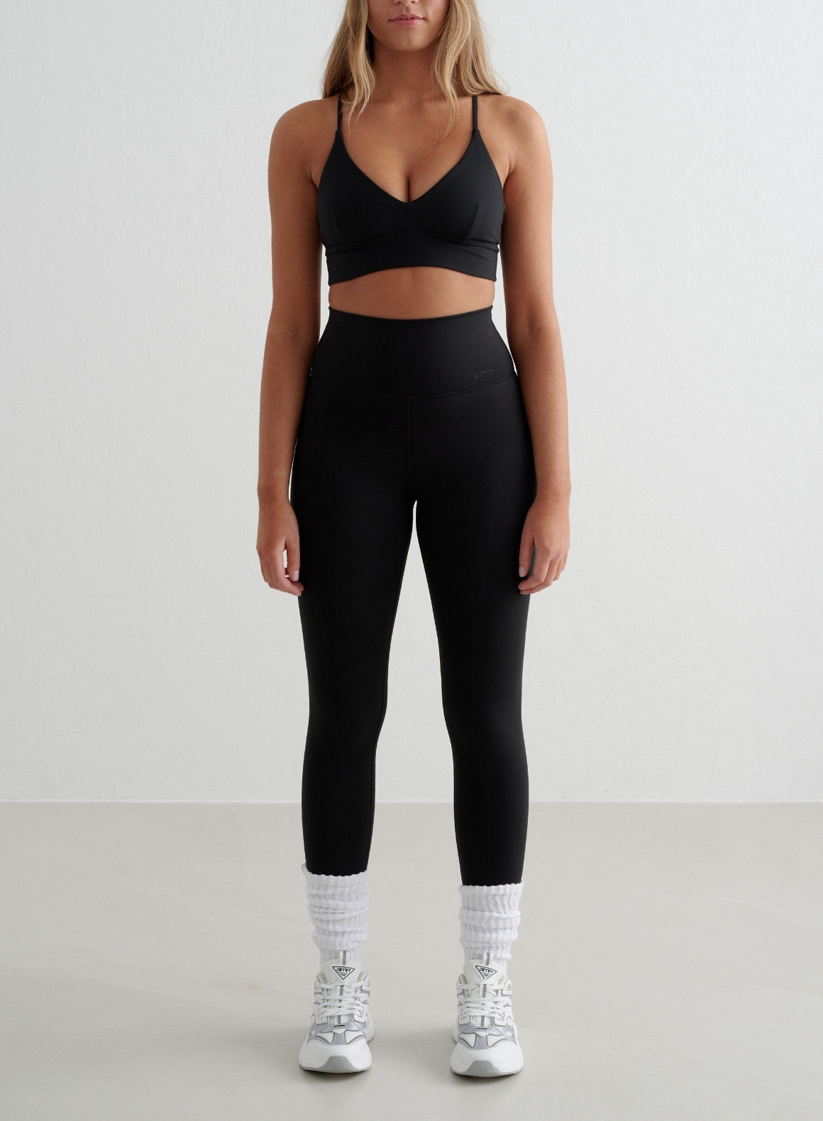 Black Sense Tights for Women - High Waist Yoga Leggings with Pockets - Comfortable Workout & Lounge Pants for Running, Gym, and Everyday Wear
