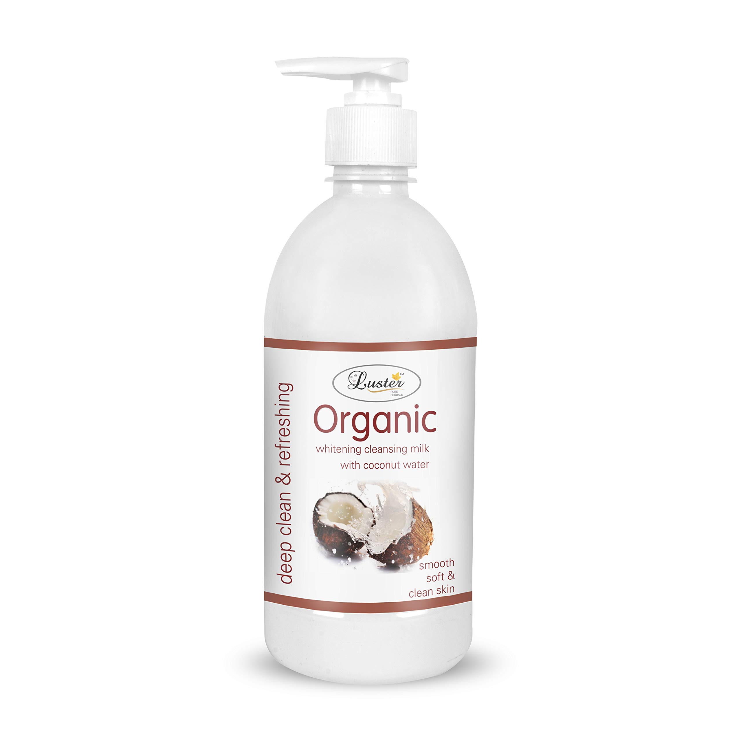Organic Coconut & Papaya Cleansing Milk for Smooth, Soft & Refreshing Skin | Gentle Makeup Remover | Paraben & Sulfate Free | 500ml (Pack of 2) | Perfect for Daily Skincare Routine & Travel