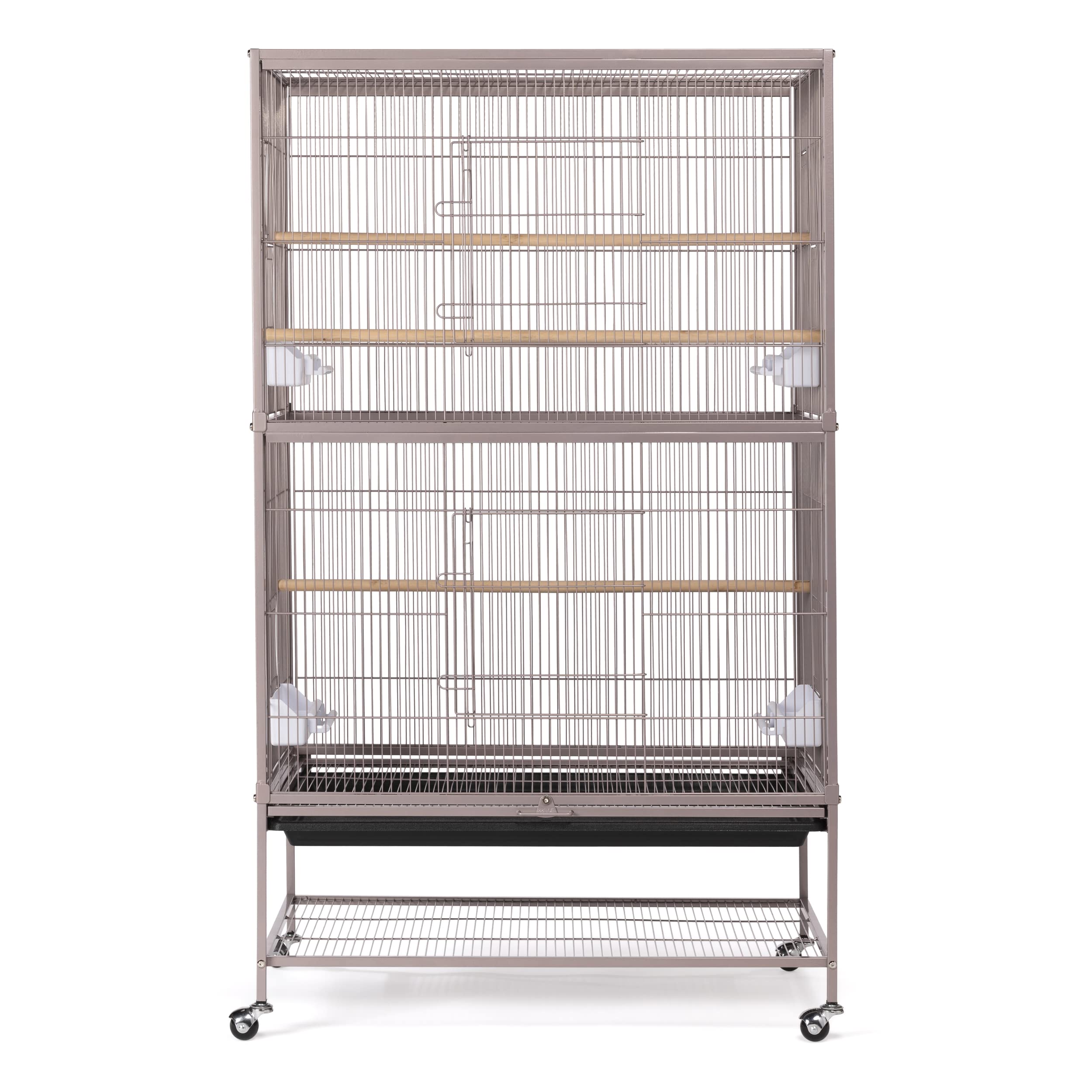 Prevue F042 Blush Pink Flight Bird Cage - Small Parrot Cage for Cockatiels, Lovebirds & Finches - Perfect for Home, Office & Aviary Use