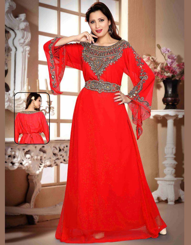 Elegant A-Line Kaftan Dress with Adjustable Waist Belt - Perfect for Beach Vacations, Summer Parties & Boho Fashion