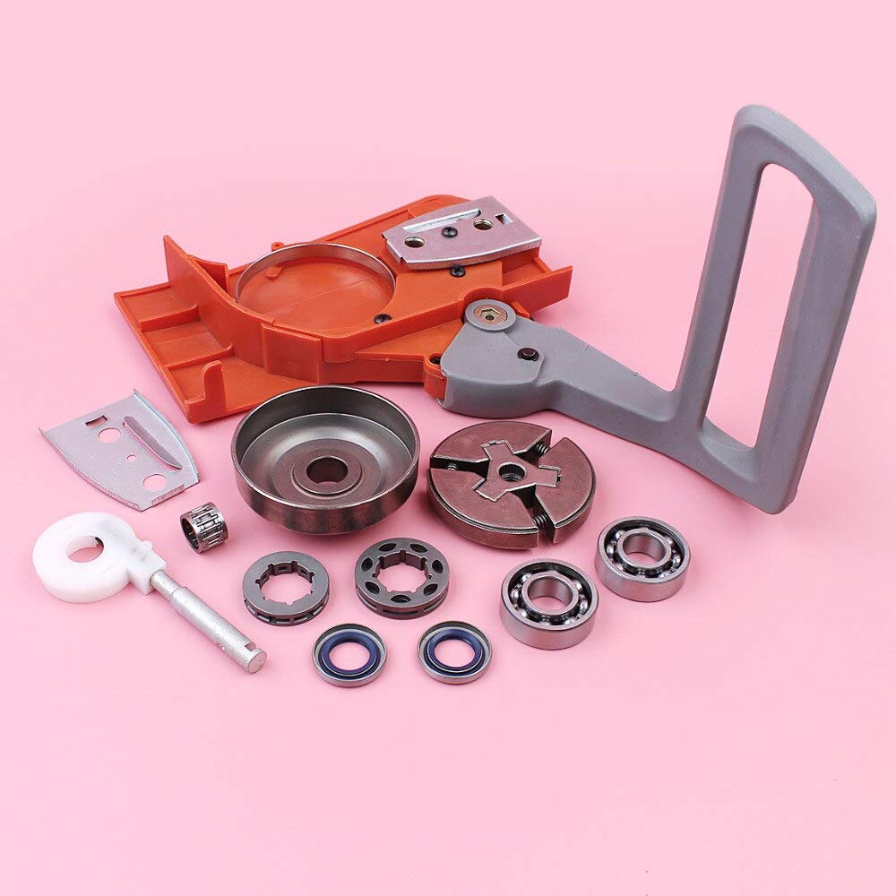 Husqvarna 50 51 55 Chainsaw Replacement Parts Kit - Chain Brake Clutch, Sprocket Drum, Handle Cover, Oil Pump, Crank Bearing & Oil Seal | Compatible with Husqvarna 50/51/55 Models | Perfect for Chainsaw Maintenance & Repair