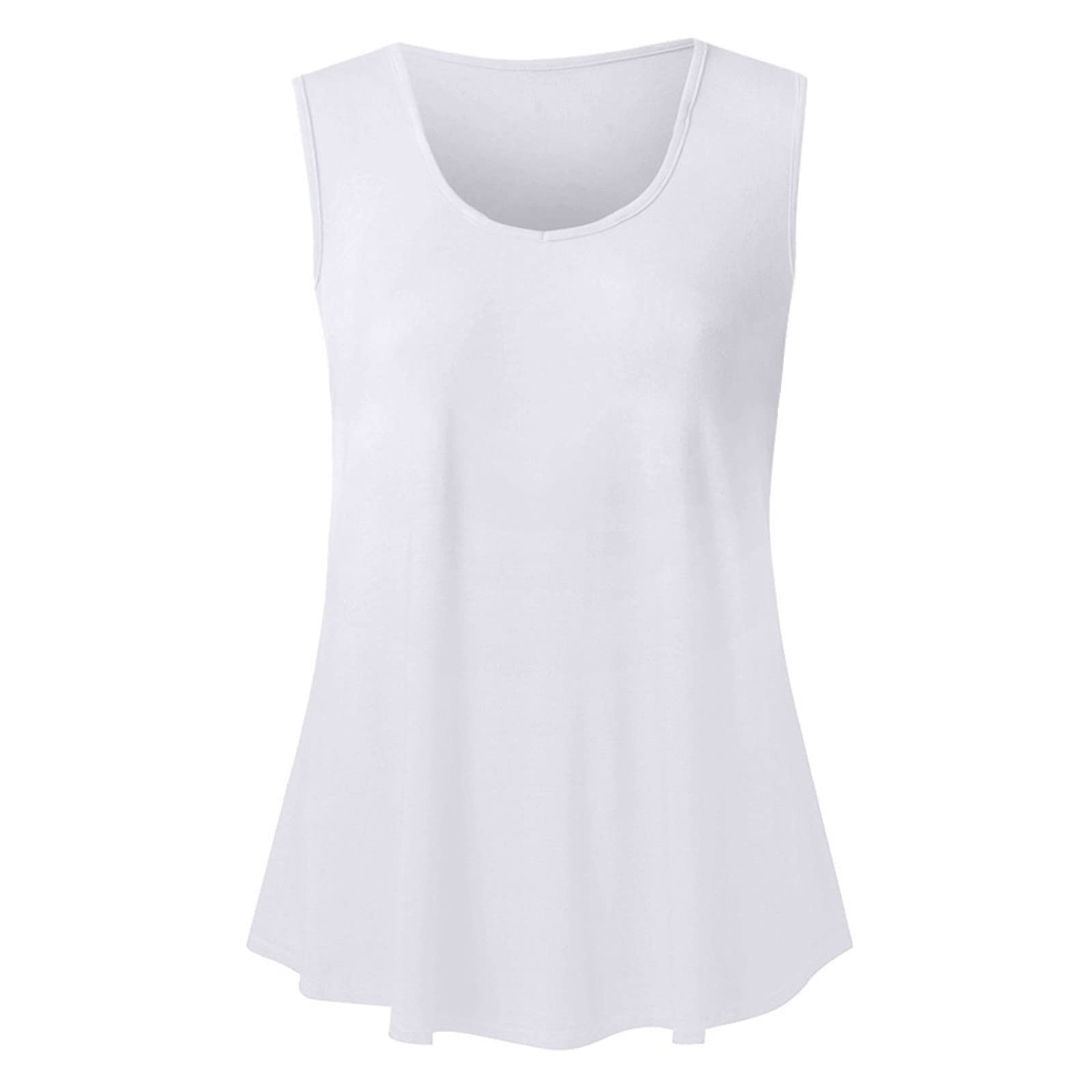 Women's Casual Summer Sleeveless V-Neck Tank Top Tunic Blouse - Breathable Muscle Tee for Workout, Beach & Everyday Wear