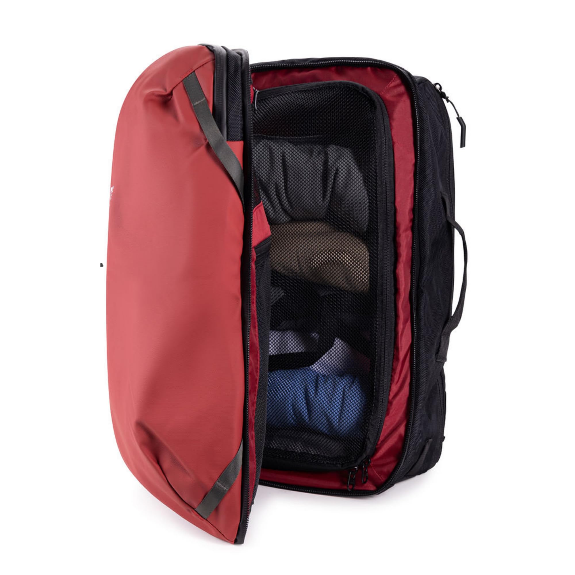 COR Surf Travel Backpack - TSA Approved 28L Carry On Laptop Backpack with Hidden Passport Pocket & USB Charging Port | Water Resistant Lightweight Daypack for Business Travel, Beach Vacation & Commuting (Lava Red)