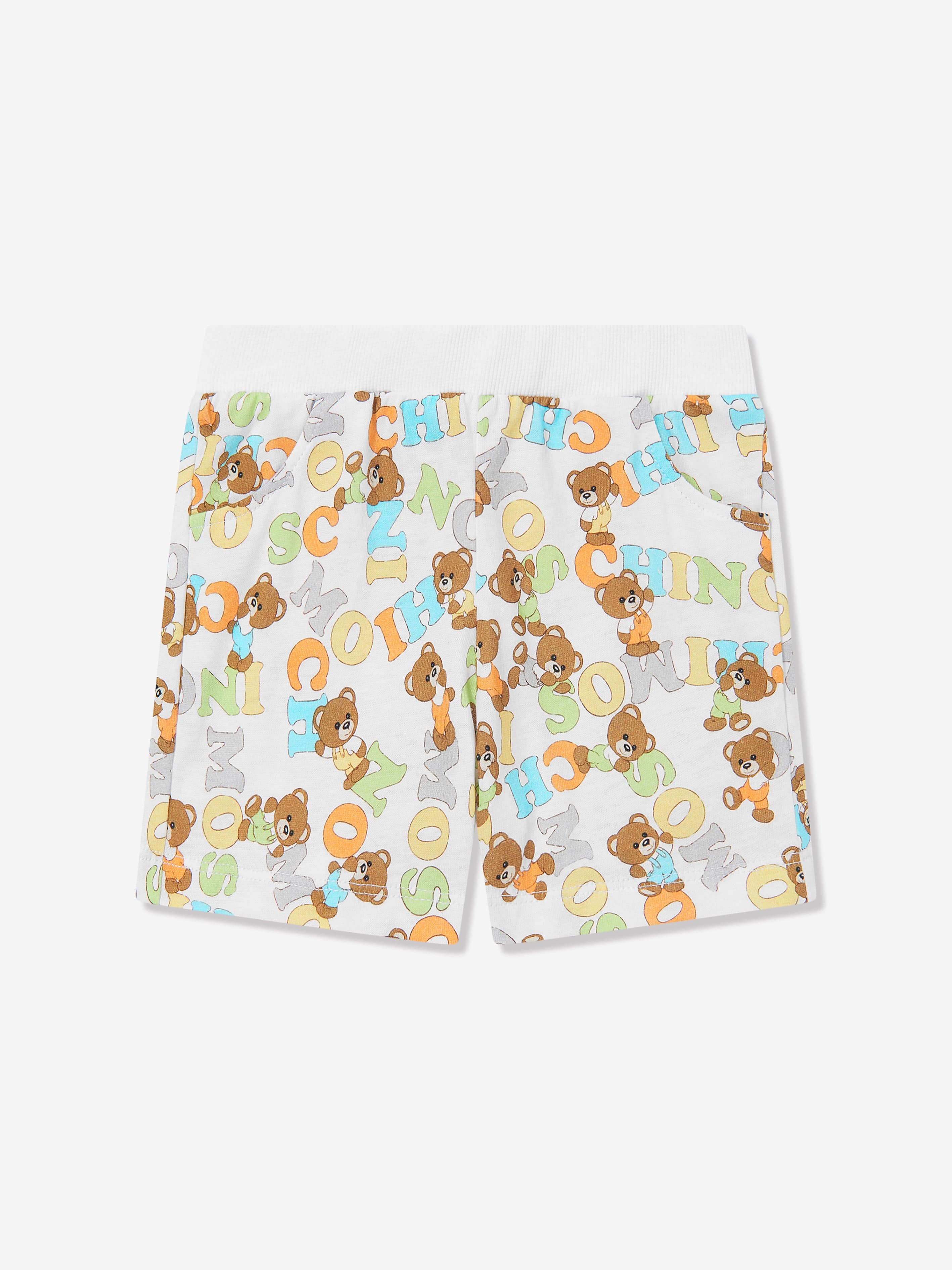 Adorable Baby Teddy Bear Short Set - Soft & Comfortable White Outfit for Infants & Toddlers | Perfect for Playtime, Photo Shoots & Special Occasions