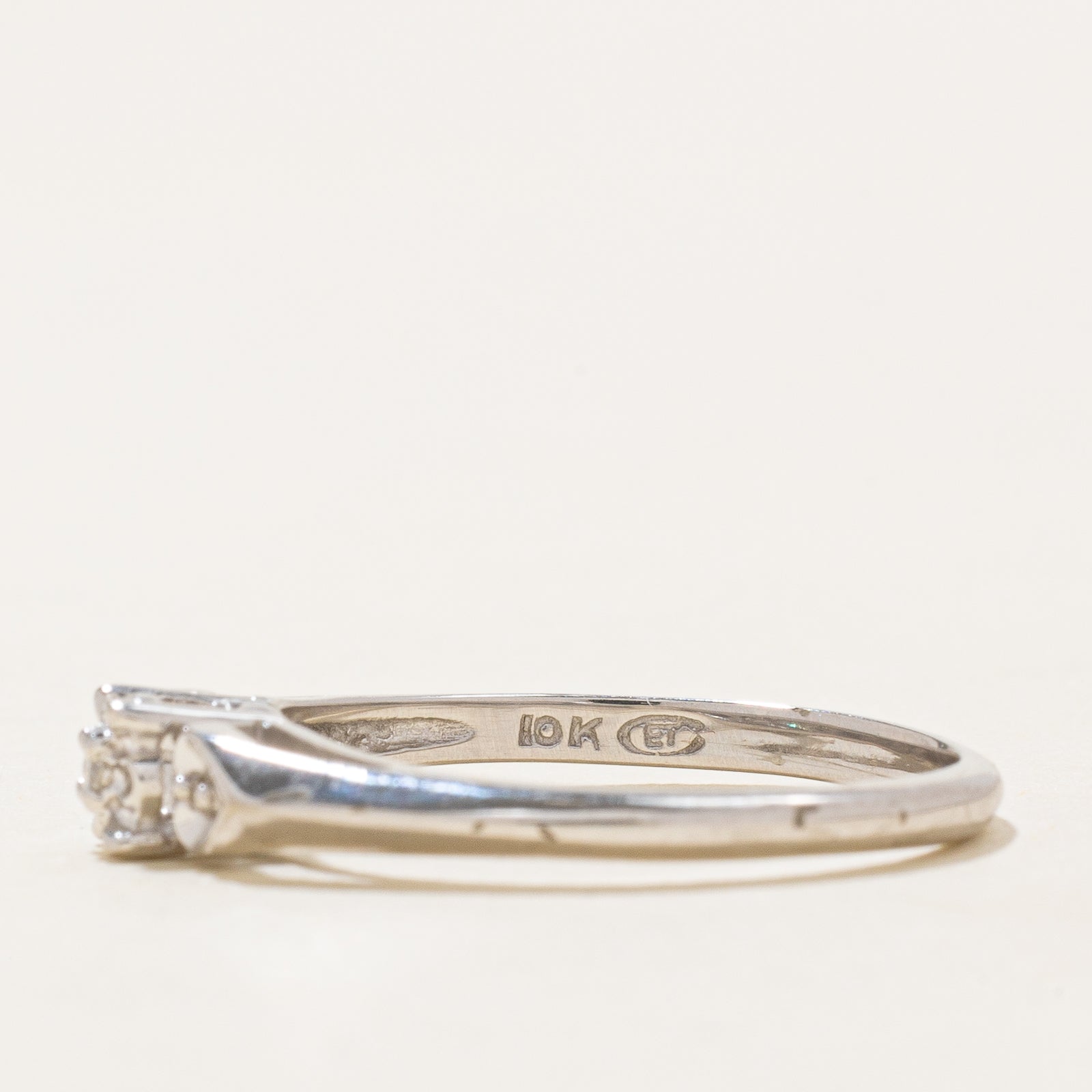 0.03ctw Illusion Set Diamond Ring - Size 6.5 | Elegant Wedding Band, Anniversary Gift for Her | Perfect for Engagement, Proposal & Special Occasions