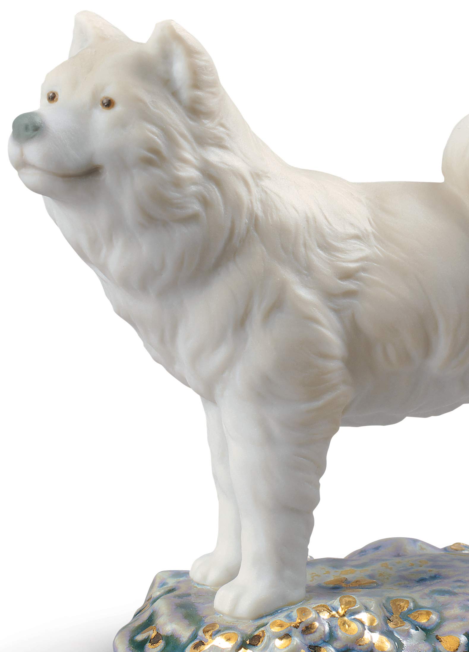 LLADRÓ Mini Porcelain Dog Figurine - Handcrafted Collectible Home Decor for Living Room, Shelf & Gift Giving