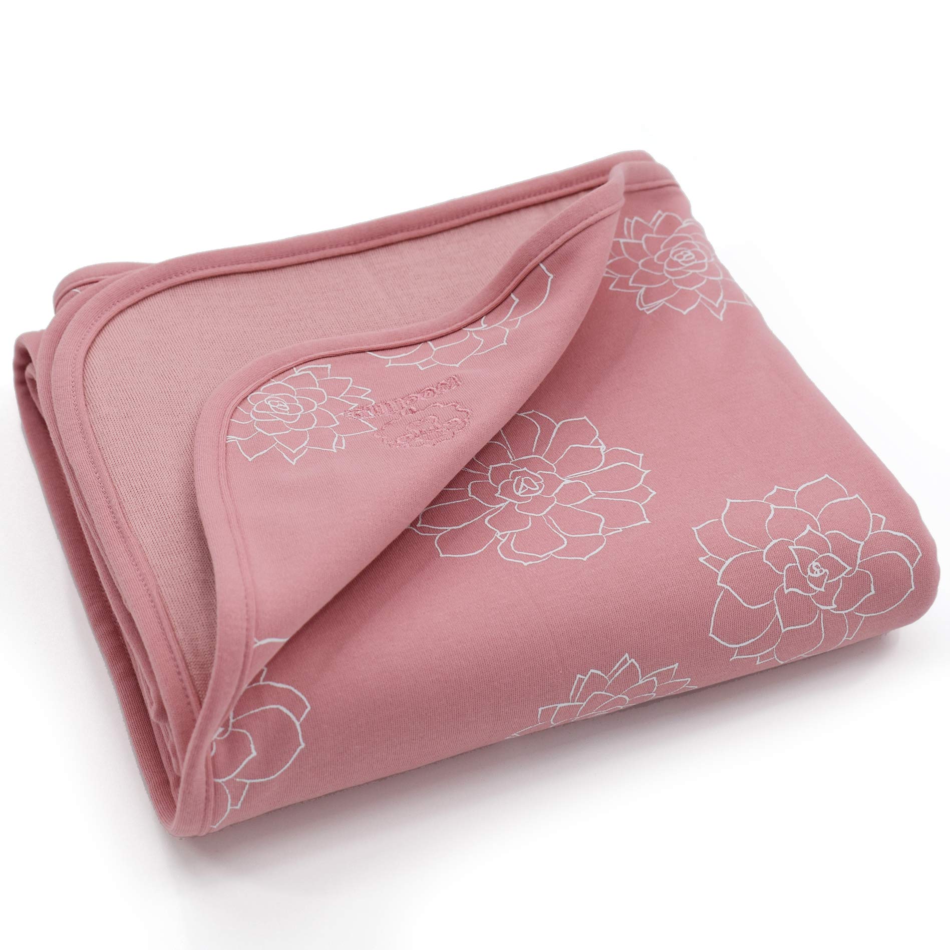 Organic Merino Wool & Cotton Baby Blanket - 40” x 31.5” Soft Crib & Stroller Blanket for Newborns - Breathable & Hypoallergenic - Perfect for Nursery, Travel & Outdoor Adventures