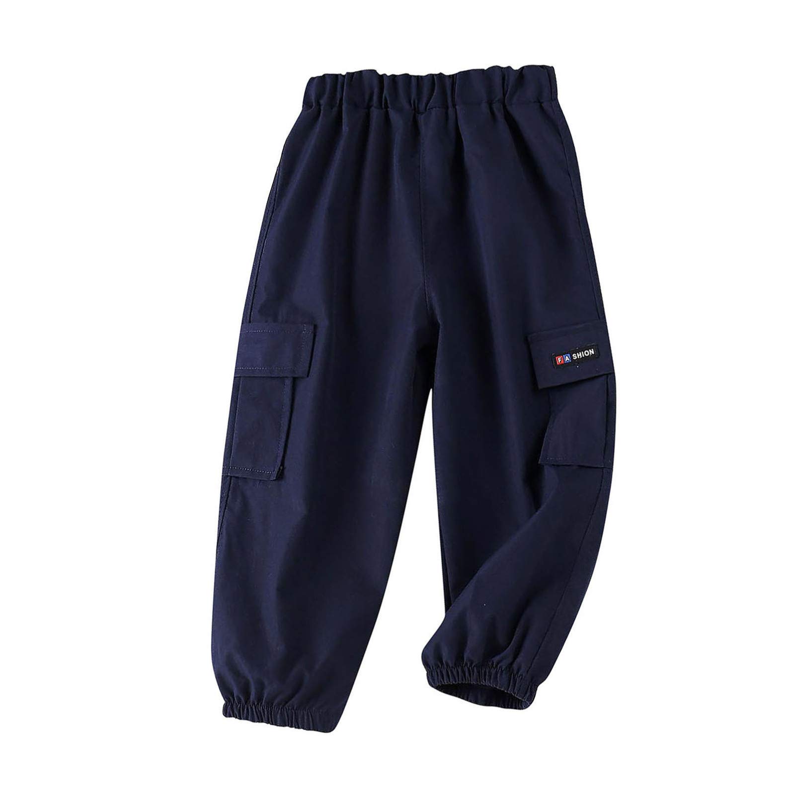 Boys Cargo Pants with Elastic Cuffs - Fashionable & Comfortable Summer Trousers for Active Kids | Perfect for Outdoor Play, School & Casual Wear