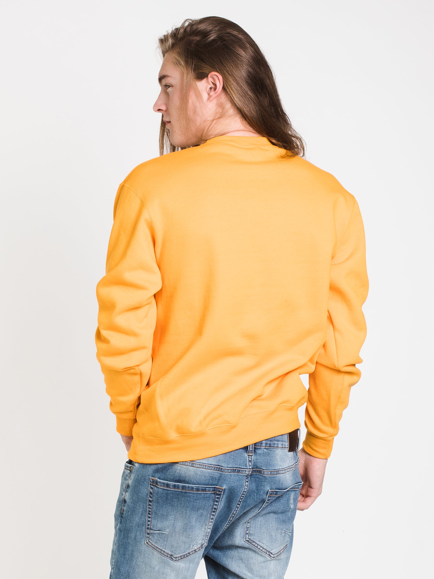 Champion Eco Powerblend Michigan Crewneck Sweater - Soft & Sustainable Cotton Blend, Men's Casual Pullover for Fall & Winter - Perfect for College, Outdoor Activities & Layering