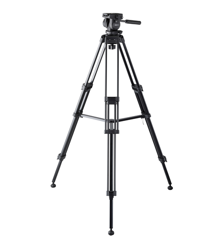 Libec Tripie 650EX Professional Video Tripod - Lightweight Aluminum Alloy, Fluid Drag System for Smooth Pan & Tilt - Perfect for DSLR Cameras, Mirrorless Cameras, and Video Production