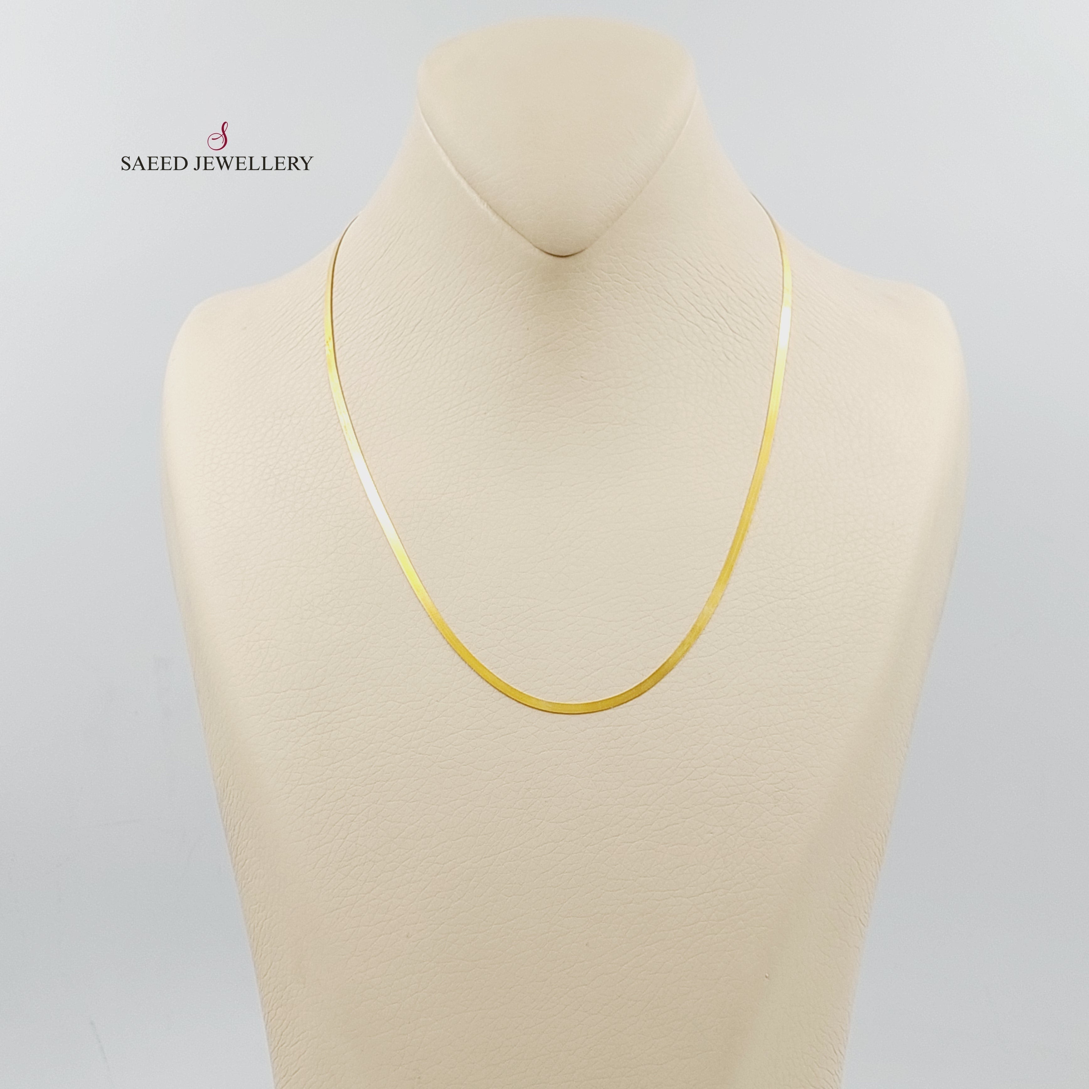 2.5mm Flat Necklace Chain for Women - Gold & Silver Dainty Layering Chains - Perfect for Everyday Wear, Gift Giving & Jewelry Making