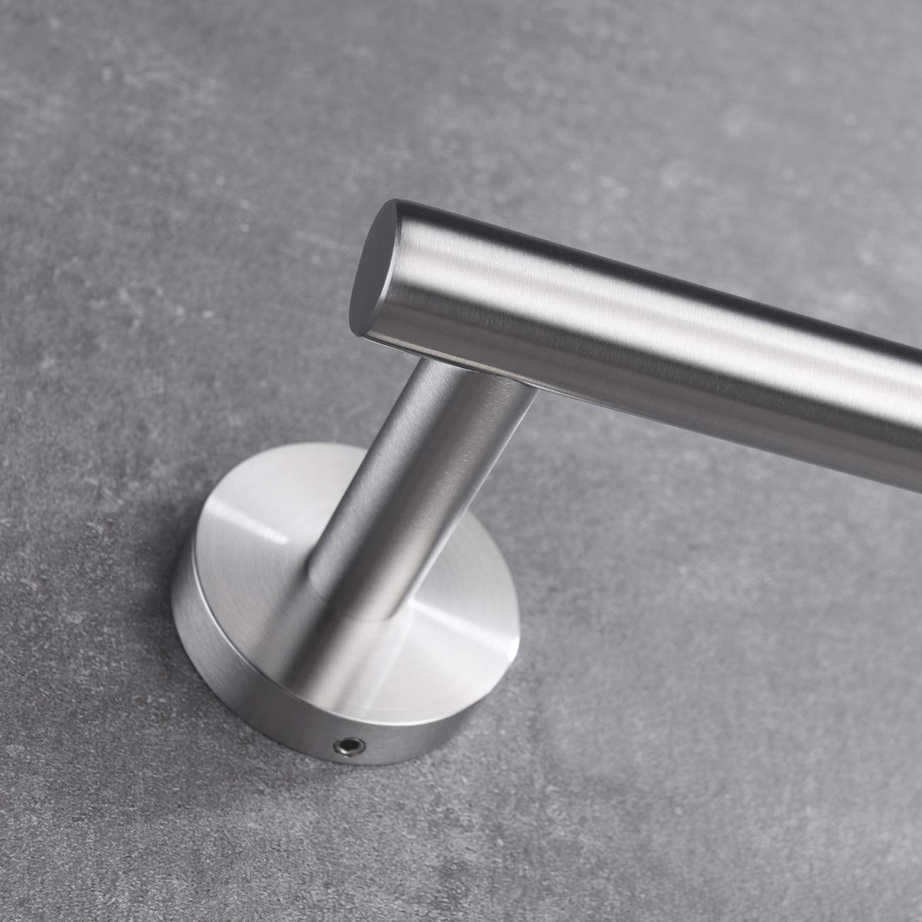 12 Inch Stainless Steel Bath Towel Bar - Wall Mounted Towel Rack for Bathroom & Kitchen with Brushed Finish (A100L30-BN) - Perfect for Hanging Hand Towels, Dish Towels and Washcloths