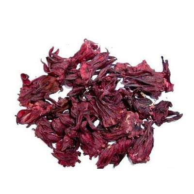 Organic Hibiscus Flower Petals 200g - Amirtham Natural Dried Hibiscus for Hair Care, Herbal Tea & DIY Beauty - Perfect for Hair Growth, Skin Care & Healthy Beverages