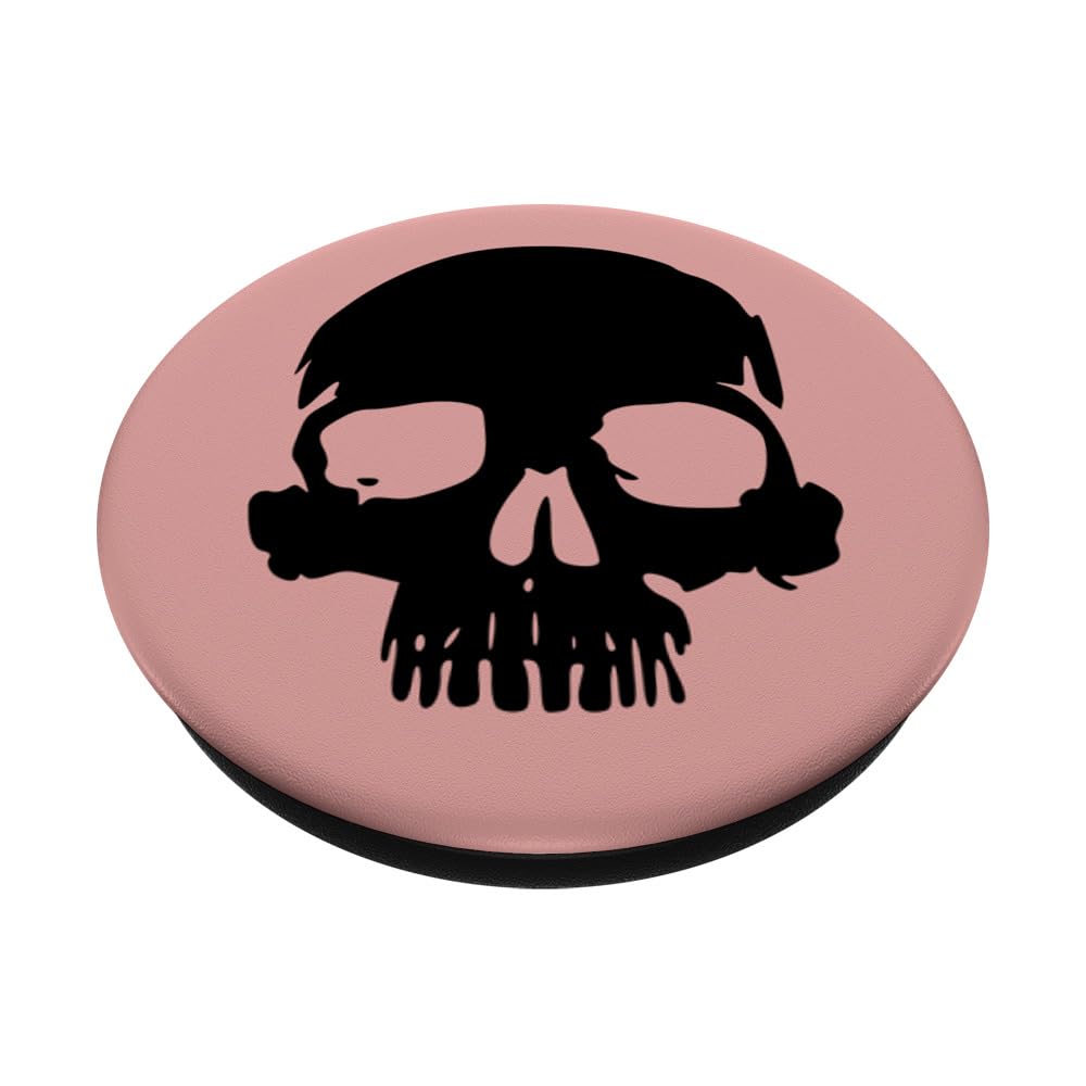 Black Skull Rose PopSockets Standard PopGrip - Phone Grip & Stand for Smartphones - Perfect for Gaming, Selfies, and Everyday Use