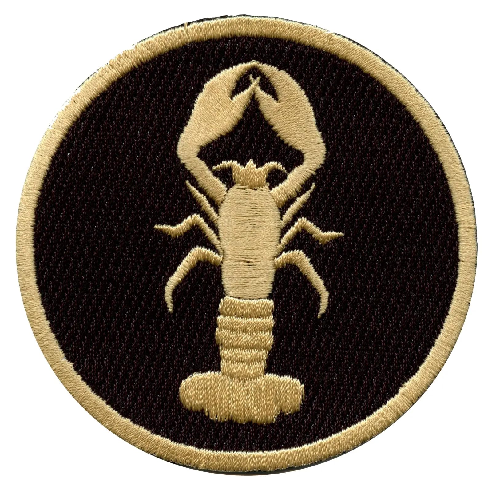 Premium Crawfish Badge Patch - Embroidered Iron-On Fish Catch Applique for Hats, Jackets & DIY Crafts - Perfect for Fishing Enthusiasts & Outdoor Adventures