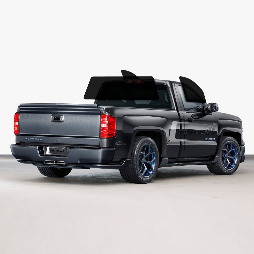 Premium Computer Cut Tint Kits for All Two-Door Trucks - Full Window Tinting | UV Protection & Heat Reduction for Pickup Trucks