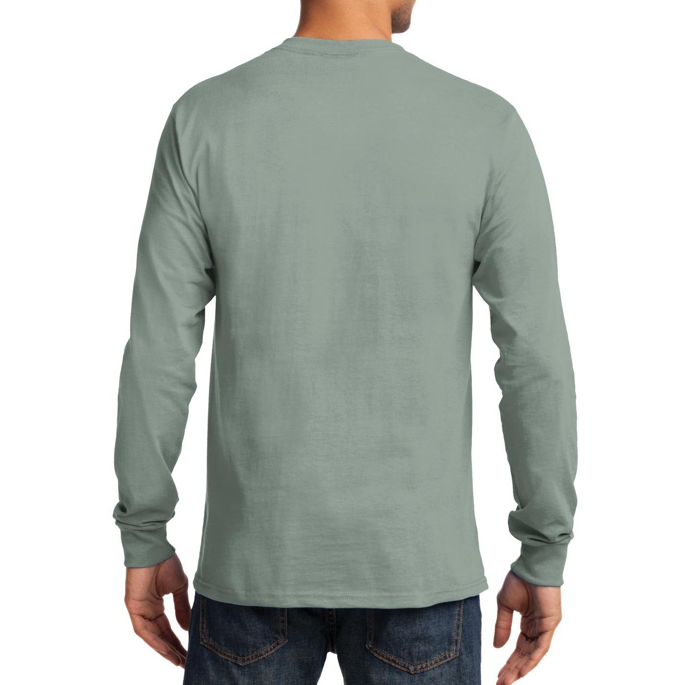 Premium Men's Long Sleeve Essential T-Shirt - Soft Cotton Crewneck Basic Tee for Casual Wear & Layering | Perfect for Everyday Comfort, Work & Outdoor Activities