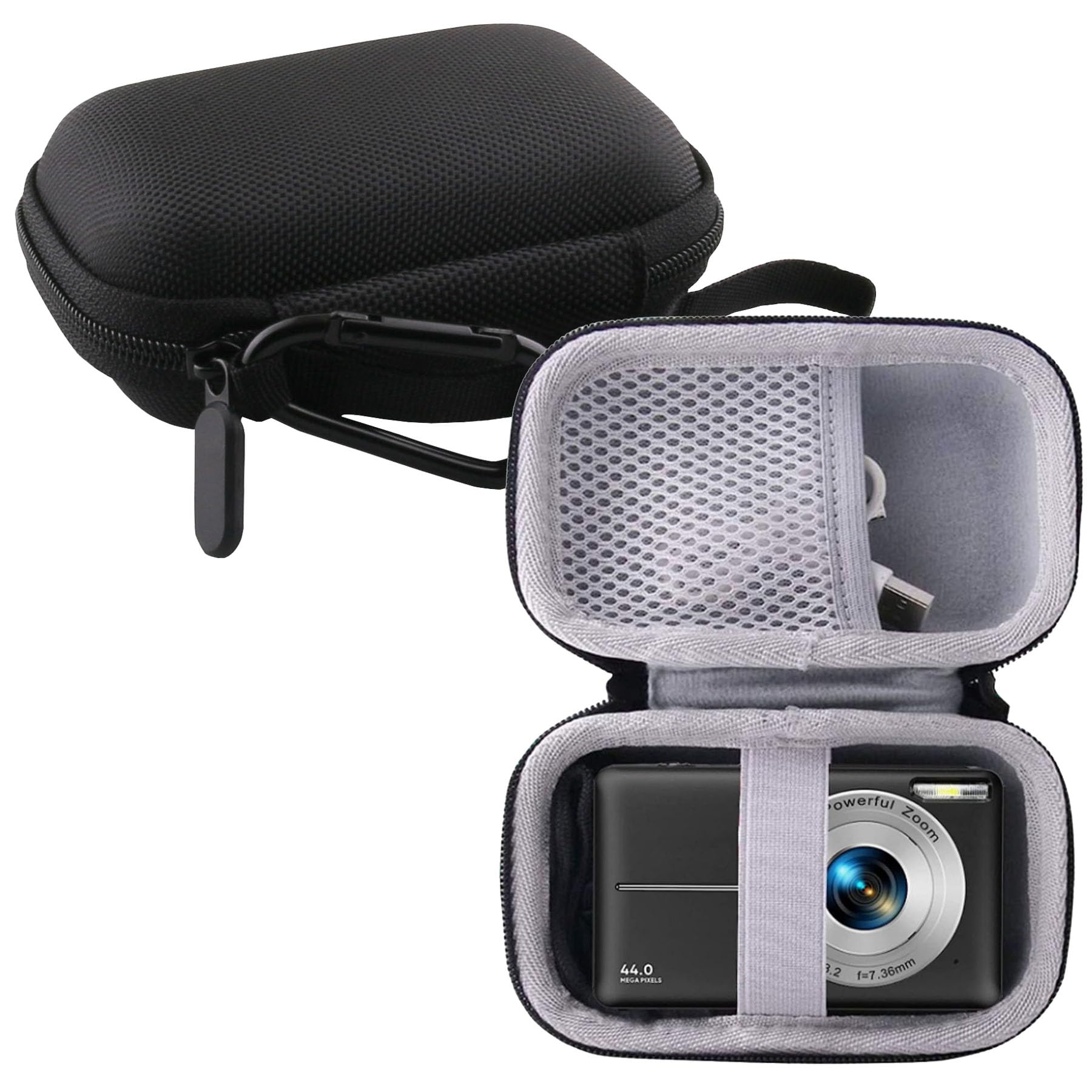 WERJIA Kids Camera Case - Compatible with CAMKORY, VAHOIALD, Nsoela, IWEUKJLO, Lecran FHD 1080P Digital Cameras - Protective Cover for Children's Cameras (Black) - Perfect for Travel, Birthday Gifts & Outdoor Adventures