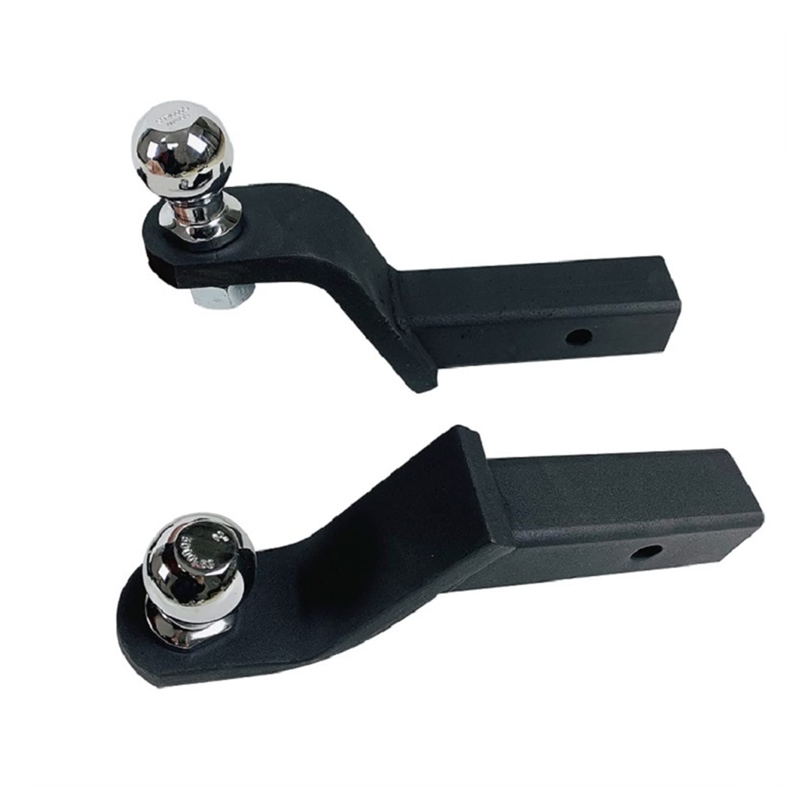 Heavy Duty 50mm Solid Trailer Pintle Hook with 4-Inch Hitch Ball Mount - 3500KGS Capacity for RV, Car, Camper & Caravan Towing Accessories - Perfect for Off-Road, Farm Equipment & Heavy-Duty Hauling