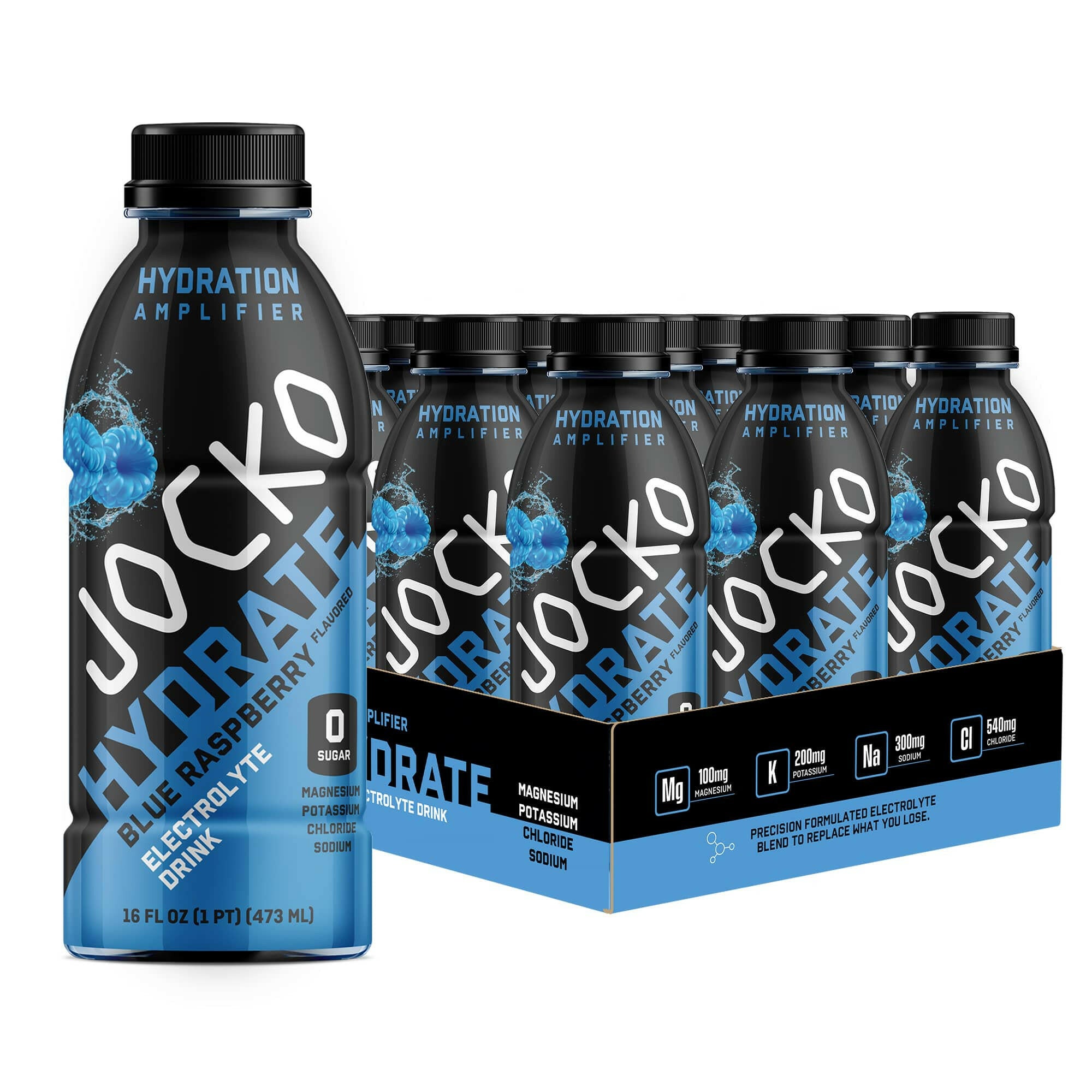 JOCKO HYDRATE Electrolyte Drink Mix - Sugar Free Hydration Powder for Workout, Gym & Recovery - Best for Athletes, Fitness & Active Lifestyle - Perfect for Post-Workout, Hiking & Sports