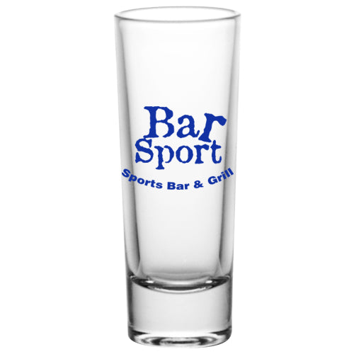 2oz Custom BarConic® Tall Shot Glasses - Clear Glass Barware for Cocktails, Liquor & Party Shots - Perfect for Bars, Restaurants & Home Entertaining