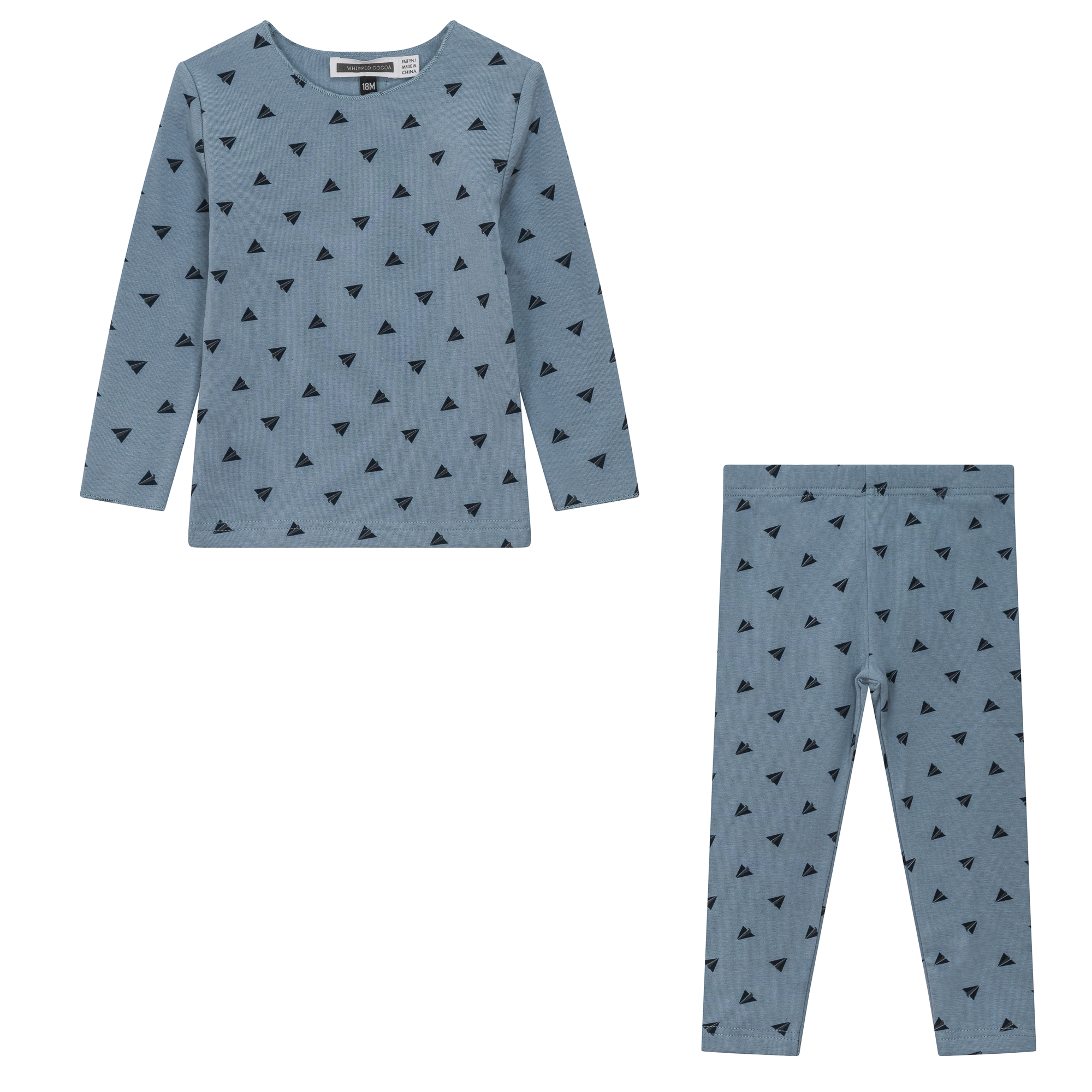 Heart and Paper Plane Print 2-Piece Matching Set - Cute Couple Outfits for Valentine's Day & Anniversary Gifts - Perfect for Date Nights and Romantic Photos