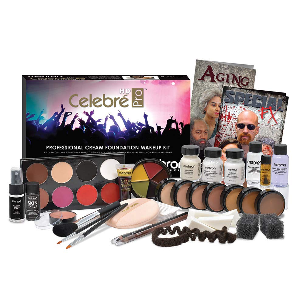 Mehron Celebre Pro HD Cream Makeup Kit - Professional TV & Video Makeup for Actors, Performers & Cosplay - Long Lasting, High Definition Coverage
