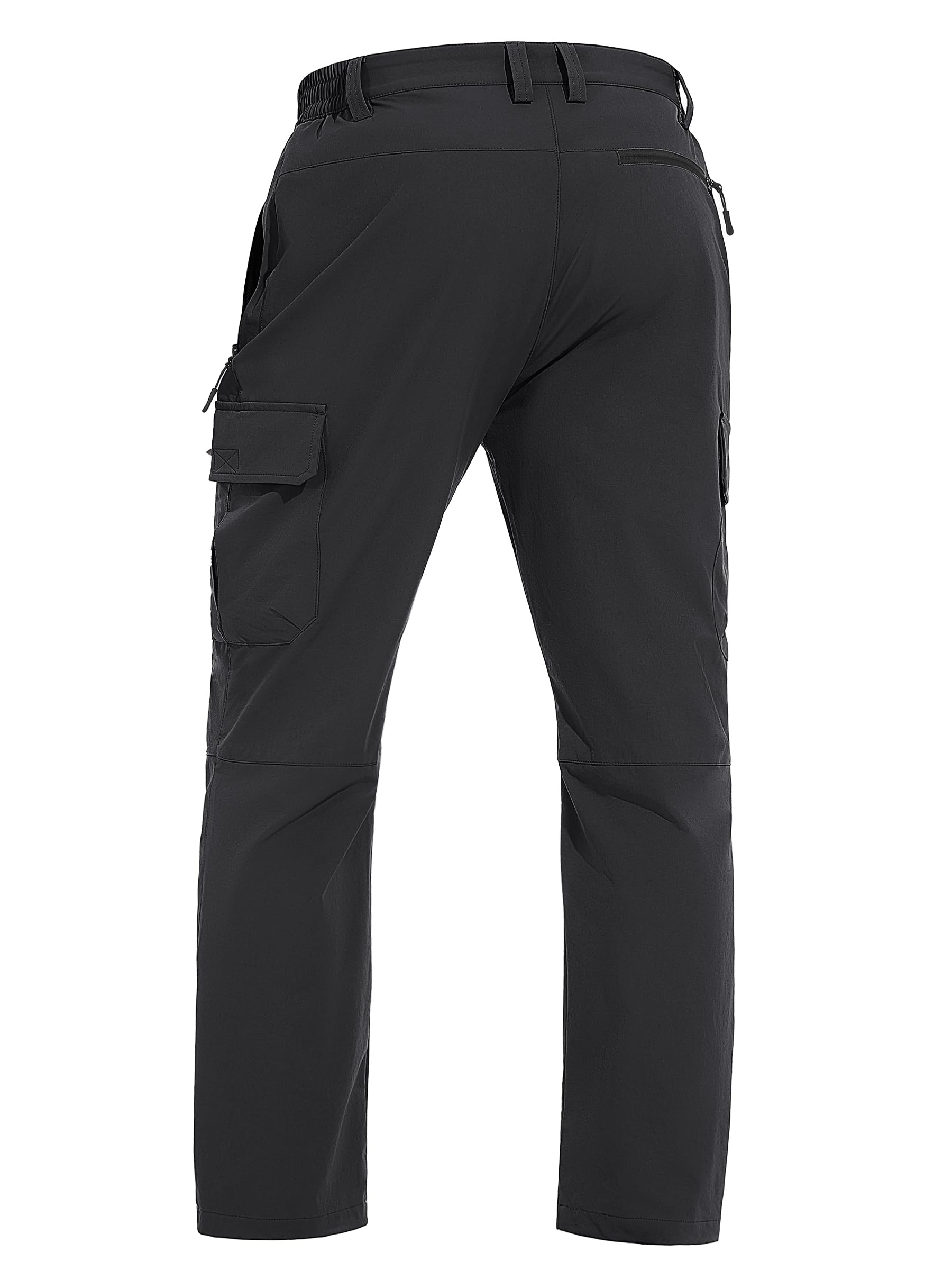 TACVASEN Men's Cargo Pants - 5 Pocket Water Resistant Quick Dry Lightweight Stretch Ripstop Pants for Hiking, Work, Travel & Outdoor Adventures