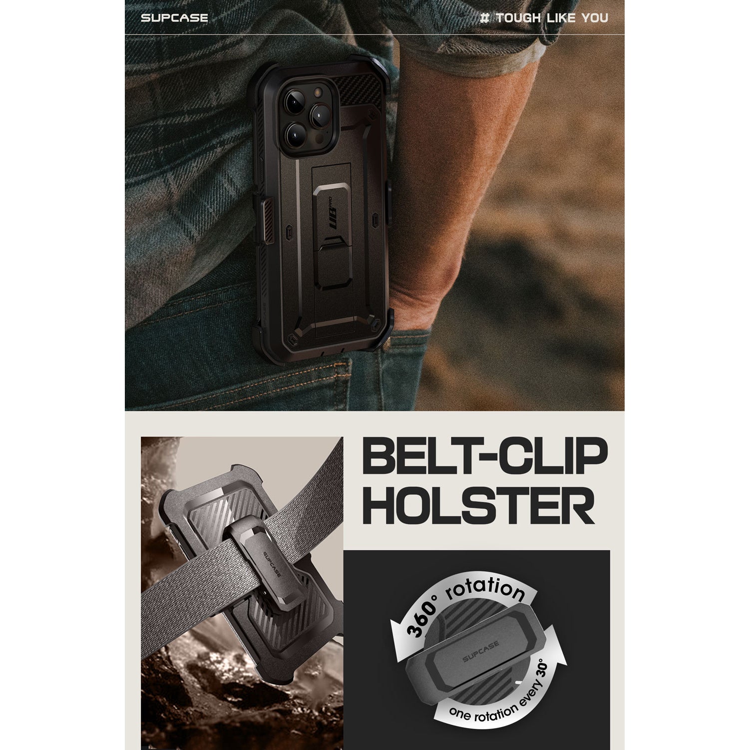 iPhone 15 Pro Max 6.7 inch Unicorn Beetle PRO Rugged Case - Heavy Duty Protection, Shockproof & Drop Proof Cover - Perfect for Outdoor Adventures, Construction Work & Extreme Sports