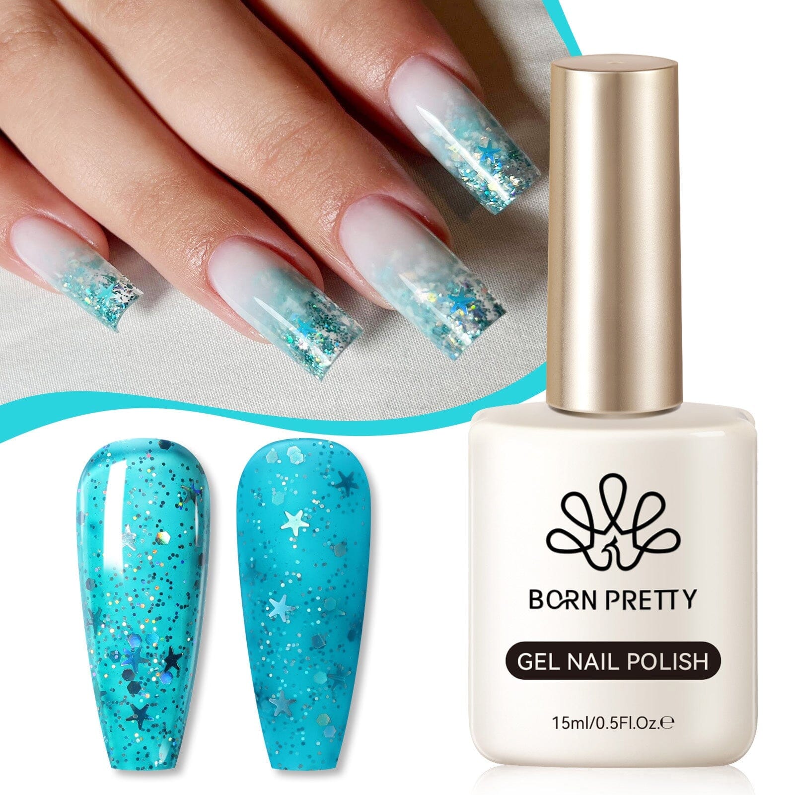 15ml Hema Free Nail Polish Gel - Long Lasting Soak Off UV LED Color Gel #24 - Perfect for Salon, Home Manicure & Nail Art Designs