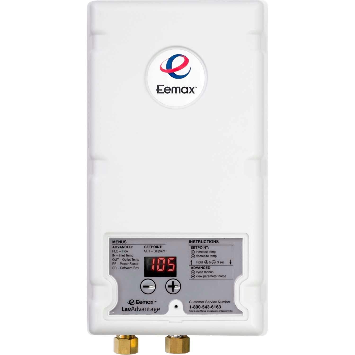 Eemax SPEX95T LavAdvantage Thermostatic Electric Tankless Water Heater - Instant Hot Water for Bathroom, Kitchen & Laundry | Energy Efficient On-Demand Heating Solution