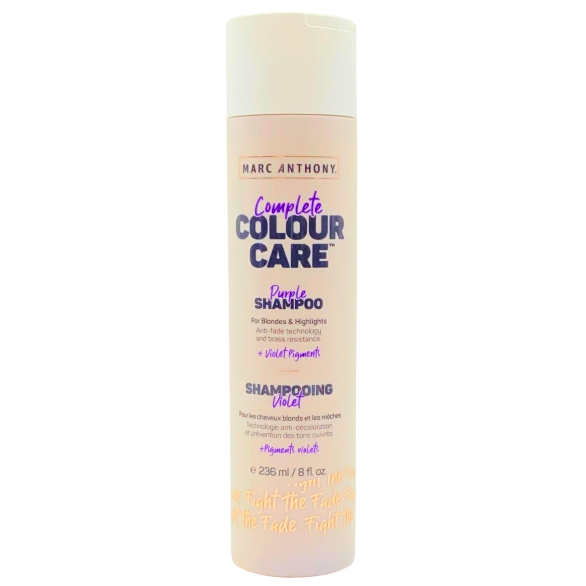 Marc Anthony Complete Color Care Purple Shampoo for Blonde Hair - 8oz (50 Pack) - Tones Brassiness & Enhances Shine - Perfect for Salons & At-Home Blonde Maintenance
