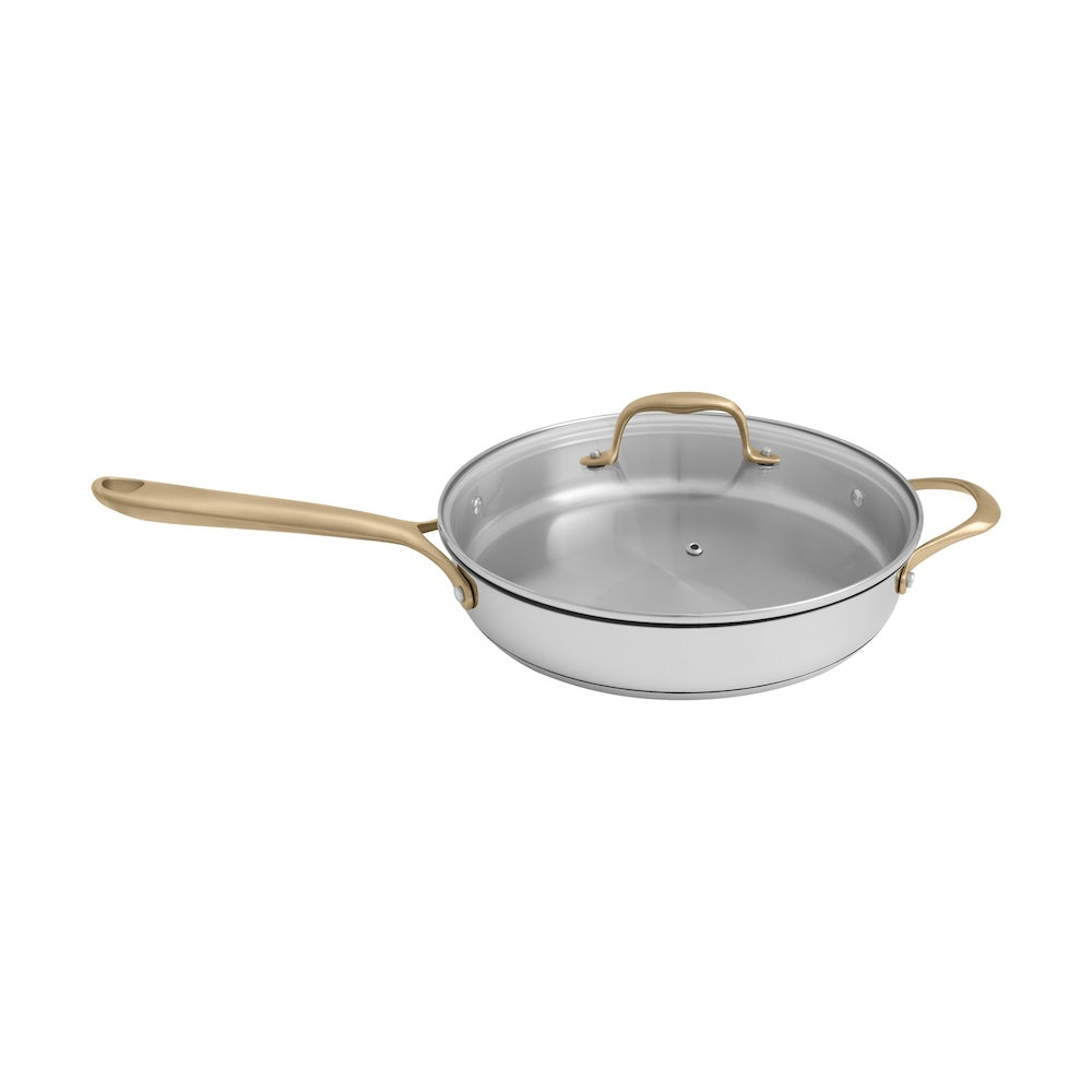 ZLINE 10-Piece Stainless Steel Cookware Set - Non-Toxic, Dishwasher Safe Pots & Pans with Stay-Cool Handles - Perfect for Induction, Gas & Electric Stoves - Ideal for Home Cooking & Professional Kitchens