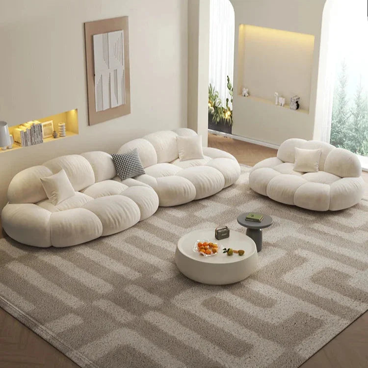Modular Loveseat for Living Room - Contemporary Velvet Sofa Set with Chaise Lounge | Perfect for Small Spaces, Apartments & Cozy Home Decor