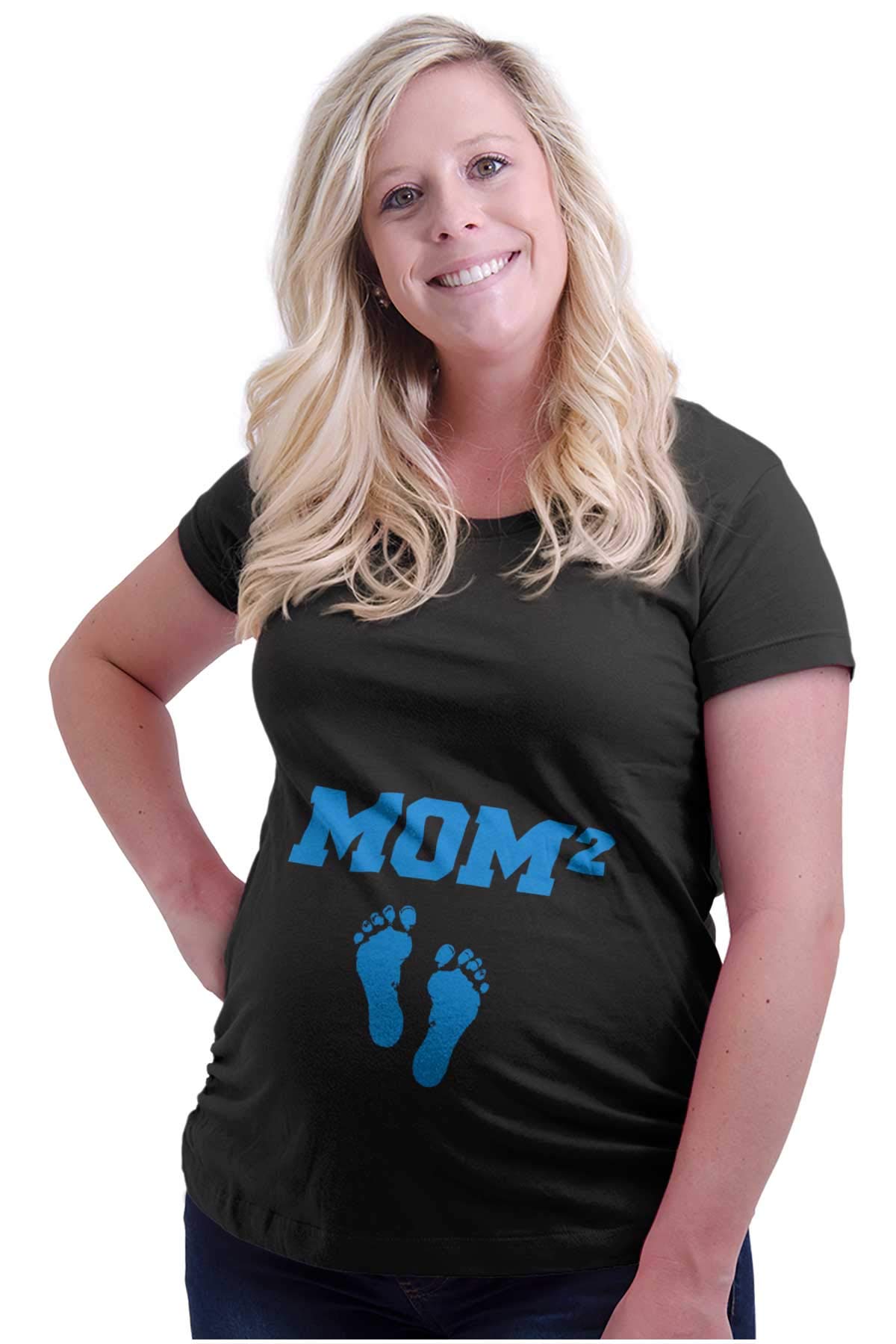 Brisco Brands Women's Maternity Pregnancy Announcement T-Shirt - Comfortable Cotton Tee for Expecting Moms - Perfect for Baby Showers, Gender Reveals & Maternity Photos