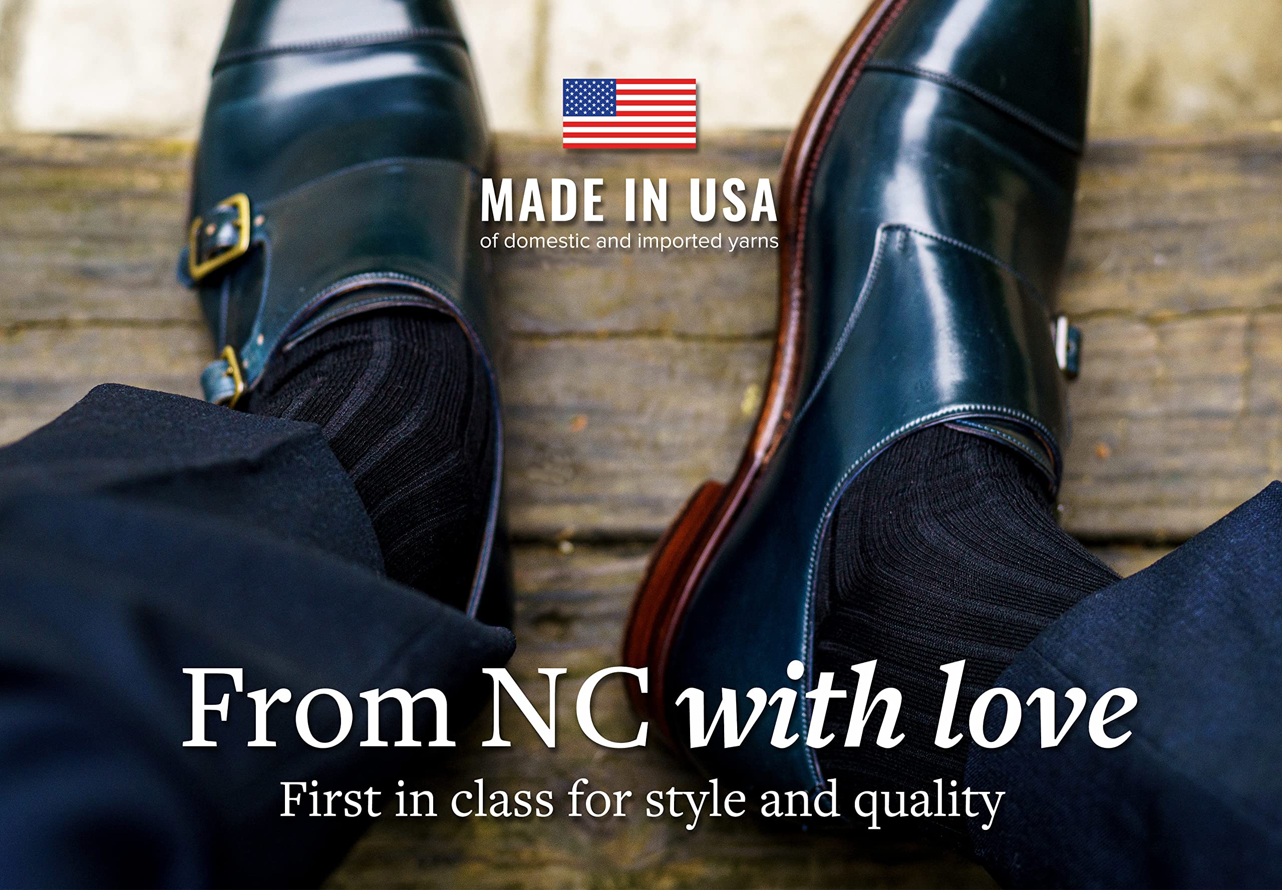 Premium Cotton Dress Socks for Men - Knee High Over The Calf Formal Socks | Breathable & Comfortable Business & Wedding Attire Socks by Boardroom Socks | Perfect for Office, Formal Events & Professional Occasions