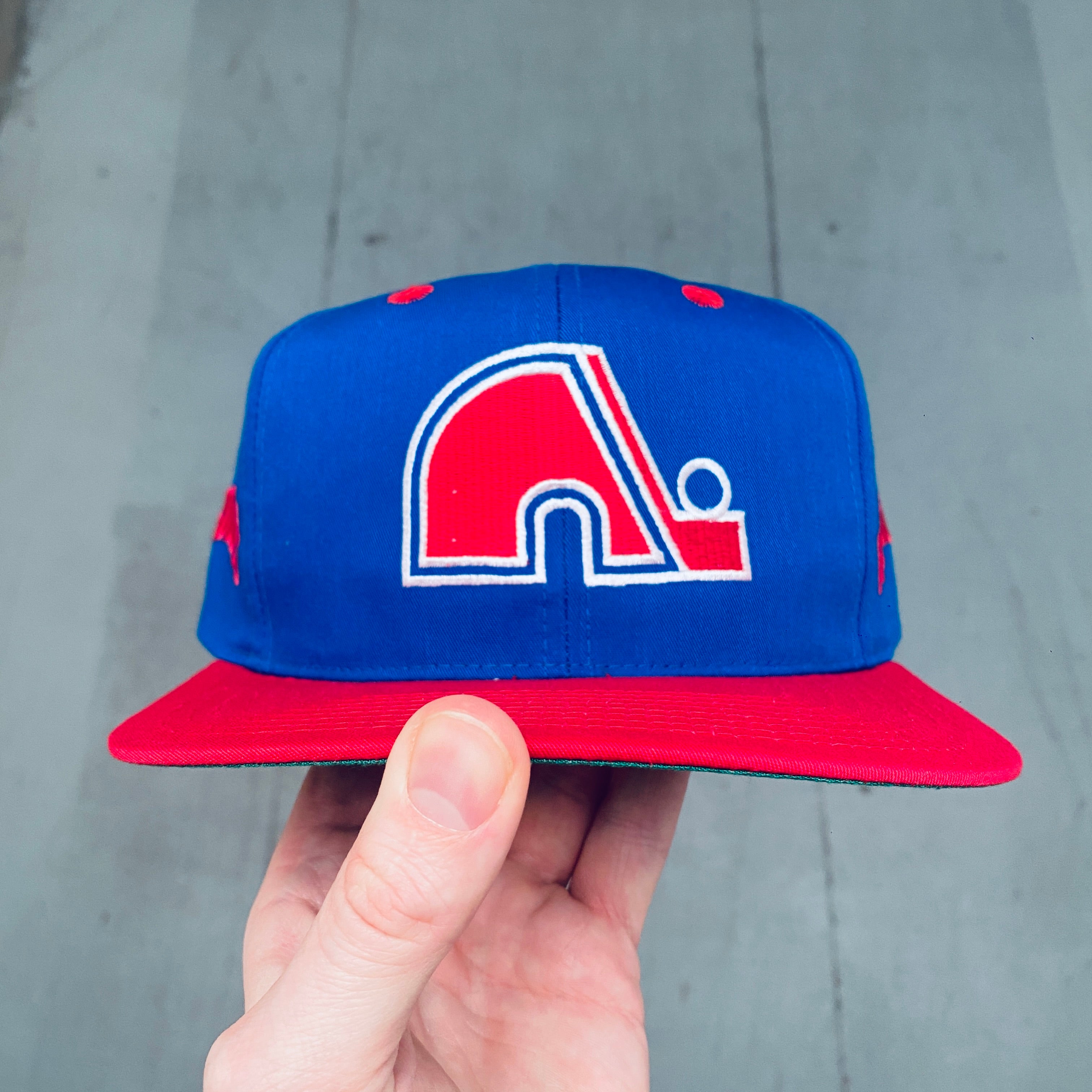 Quebec Nordiques 1990's Vintage Embroidered Snapback Hat - Deadstock BNWT - Perfect for Hockey Fans & Retro Sports Collectors