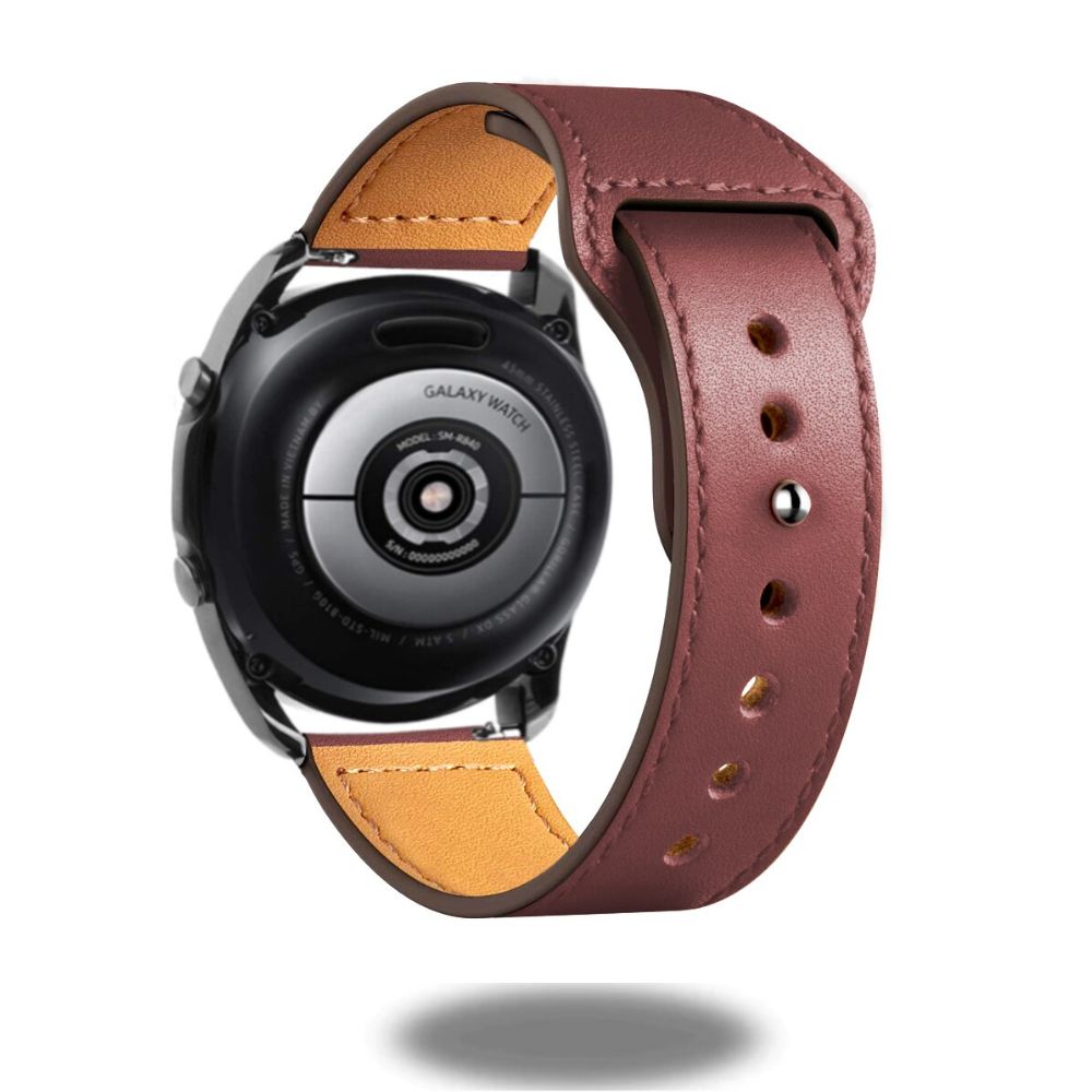 Premium Genuine Leather Bands for Samsung Galaxy Watch - Comfortable & Durable Replacement Straps for Everyday Wear, Workouts & Business Occasions