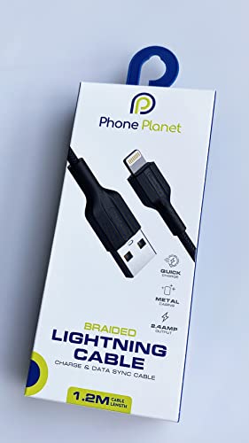 Premium Braided USB Type C & Lightning Cable - Fast Charging & High-Speed Data Sync for iPhone, Android, Samsung - Perfect for Home, Office & Travel Use