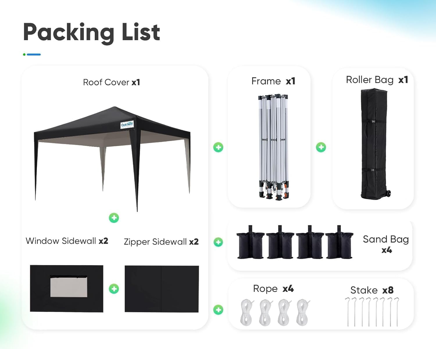 Quictent 10x10 Pop Up Canopy Tent - Waterproof Instant Gazebo with Removable Sidewalls, UV Protection & Carry Bag - Perfect for Outdoor Events, Beach Parties, Camping, Picnics and Tailgating