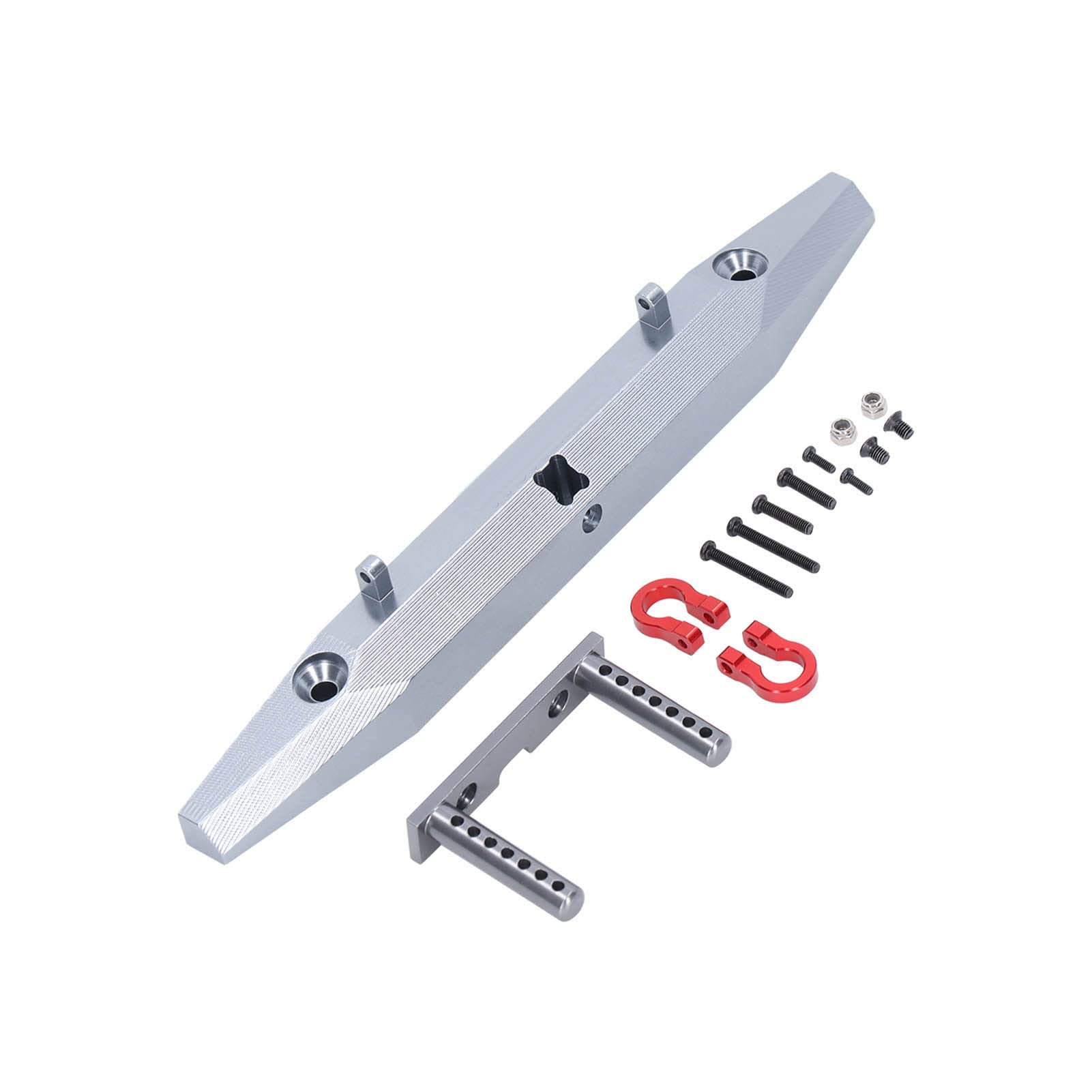 High-Quality Aluminum Alloy RC Front & Rear Bumper for MN999, SCX10 90046 90047, Axial 103007 - Durable Anti-Collision Protection for Off-Road RC Car Crawler Adventures